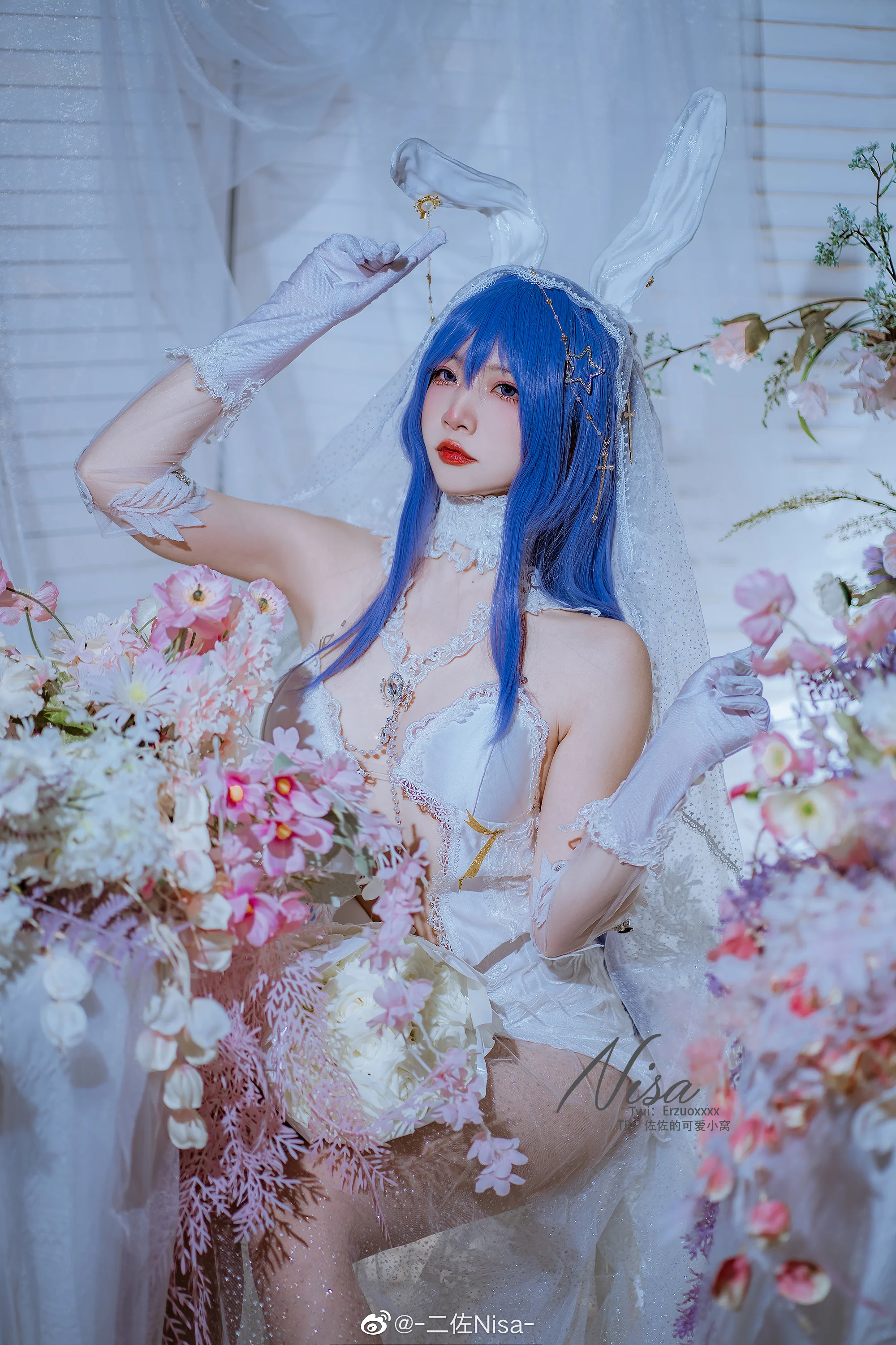 Đọc truyện hentai Tuyển tập Albums siêu phẩm Cosplay - Chap 443 - [Nisa] Azur Lane Beautiful wedding dress New Jersey