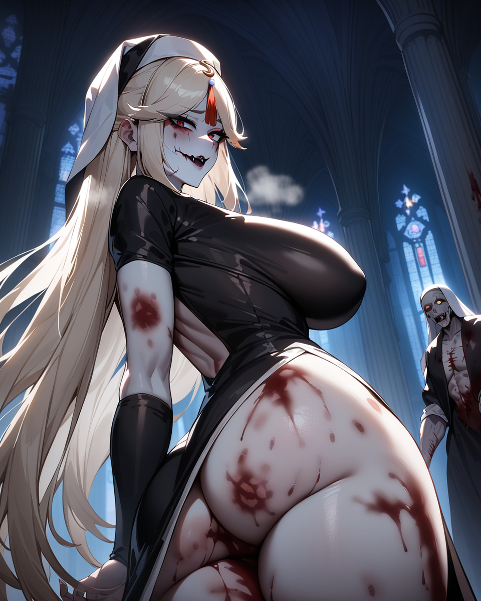 Đọc truyện hentai Tuyển tập Albums Art hentai - Chap 353 - Ningguang - Zombie Nun