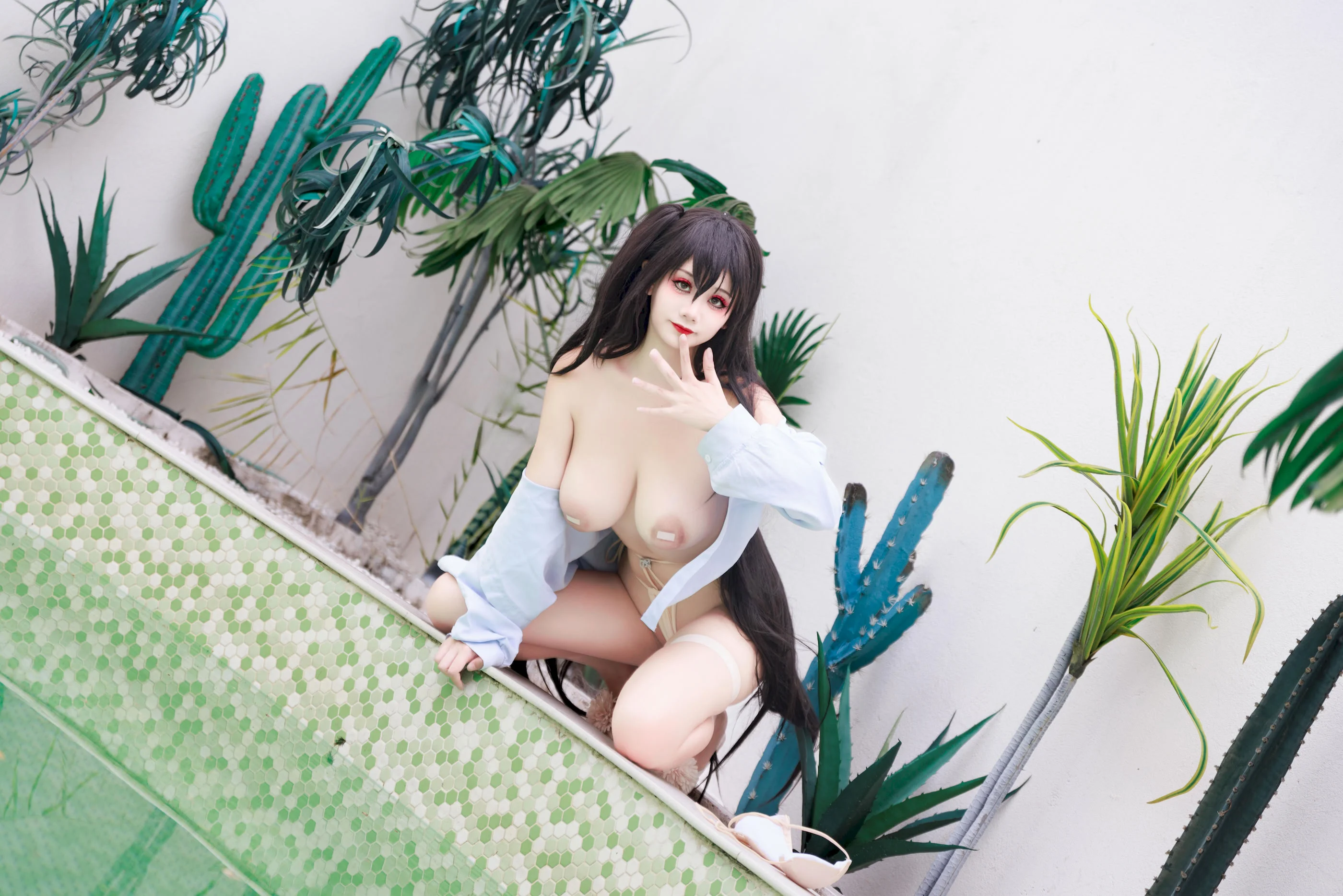 Đọc truyện hentai Tuyển tập Albums siêu phẩm Cosplay - Chap 1441 - Axue_yuki - Azur Lane Taihou Swimsuit