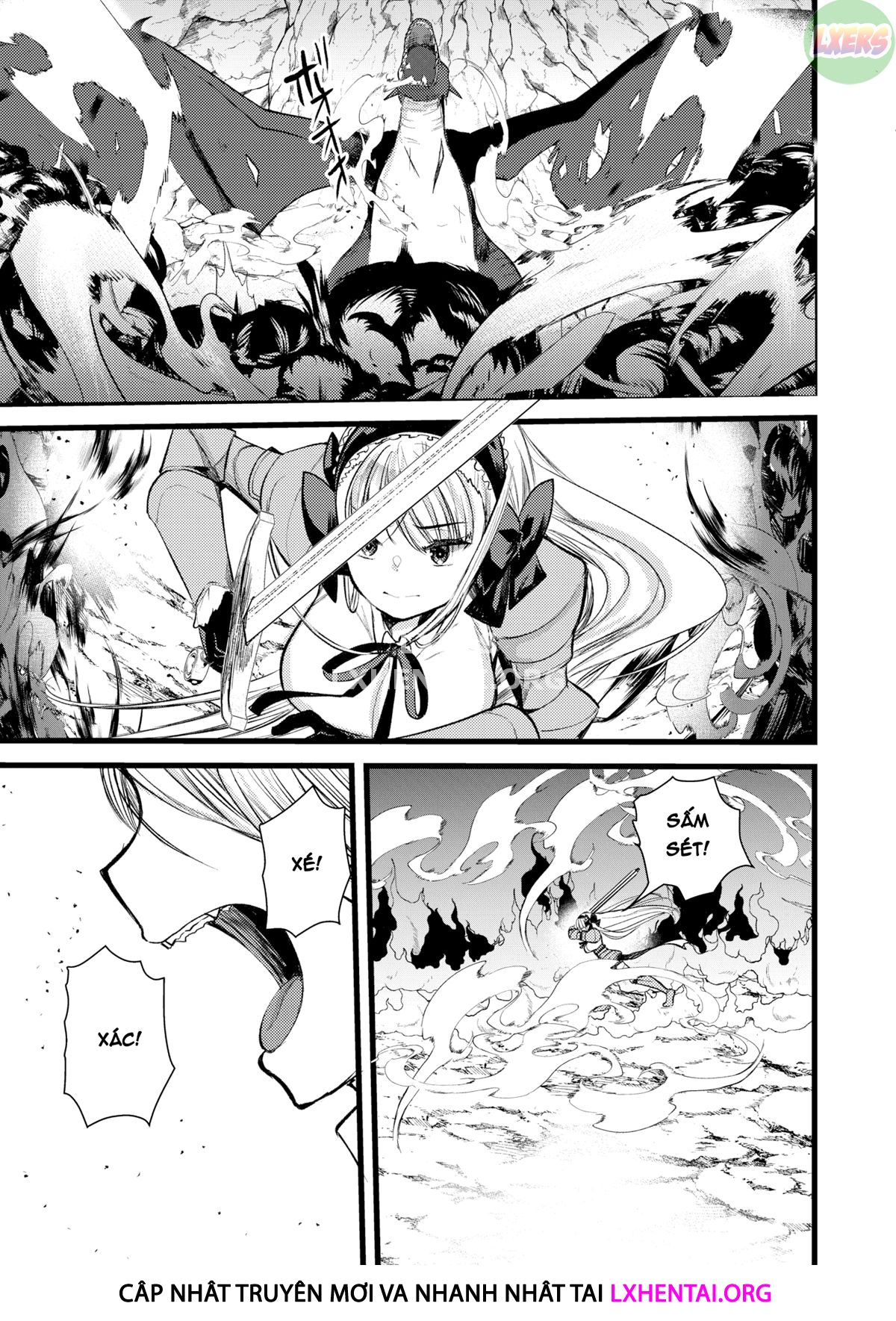 Đọc truyện hentai Cuộc sống thư thái nơi đảo hoang cùng cô Kỵ sĩ công chúa Level 1 - Chap 10