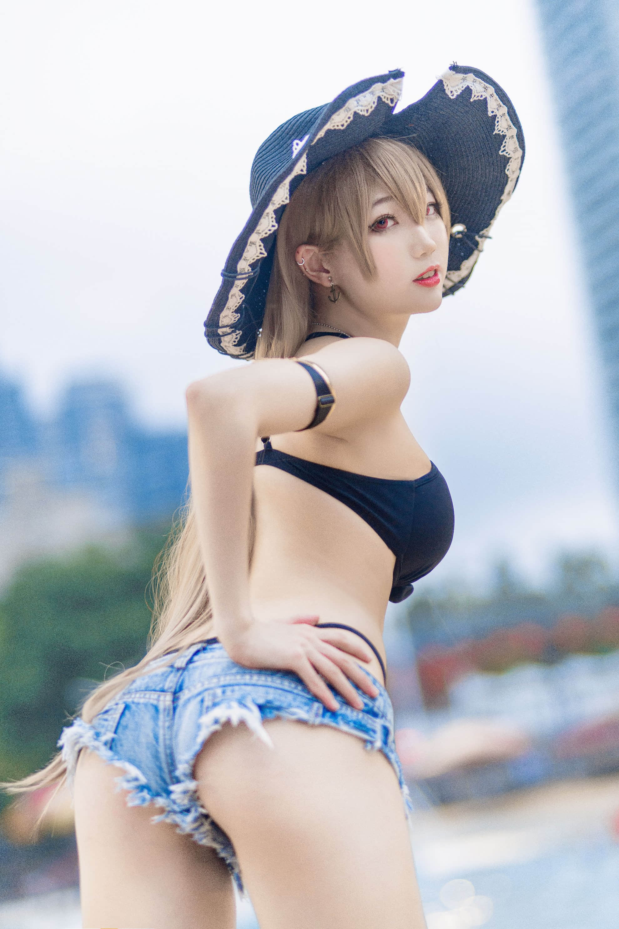 Đọc truyện hentai Tuyển tập Albums siêu phẩm Cosplay - Chap 857 - [Zhou Ji is a cute bunny] Jean Bart swimsuit (Azur Lane)