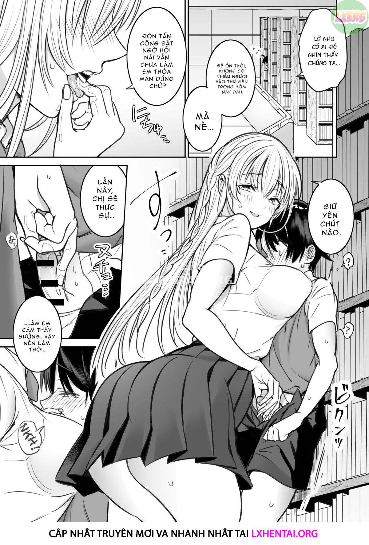 Đọc truyện hentai A Story About The Lewd Things The Onee-San I Met At The Library Does To Me - Oneshot