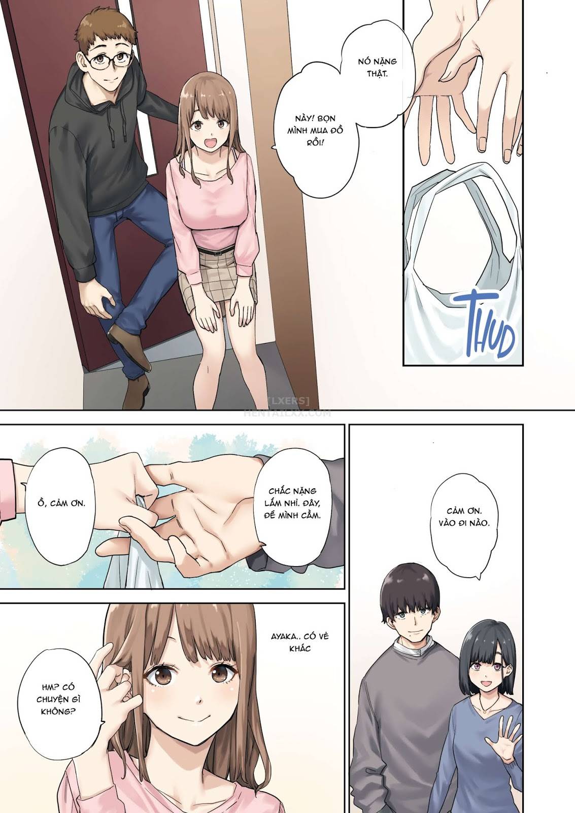 Đọc truyện hentai Kanojo Ga Fuzai No Aida, Kanojo No Shinyuu To Shirokujichuu, Nakadashi Shimashita - Oneshot