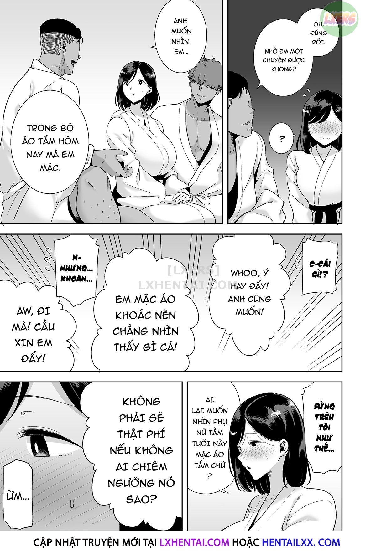 Đọc truyện hentai Natsuzuma ~Natsu, Ryokan, Nanpa Otoko-Tachi Ni Ochita Tsuma~ - Chap 1 - Không che