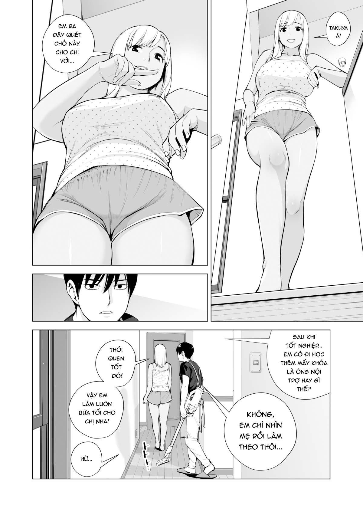 Đọc truyện hentai Nureane - Đêm hè, làm tình cùng chị gái đã ly dị - Ch. 1
