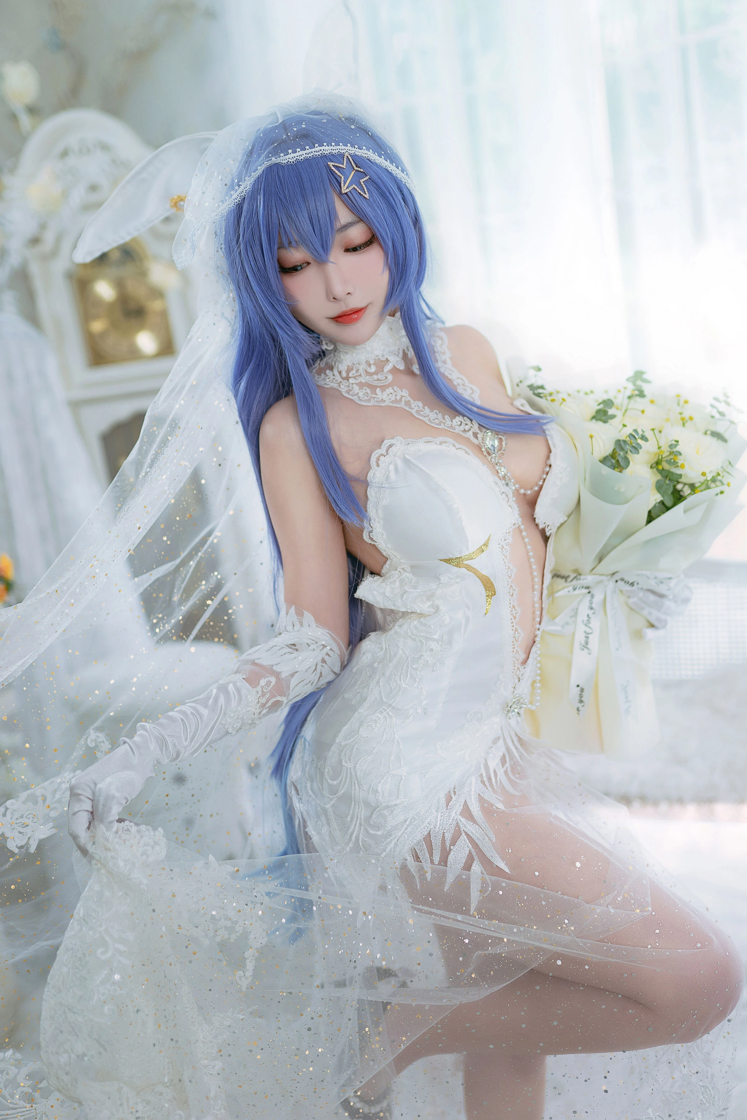 Đọc truyện hentai Tuyển tập Albums siêu phẩm Cosplay - Chap 515 - Sakura Miyamoto Flower Garden Bride