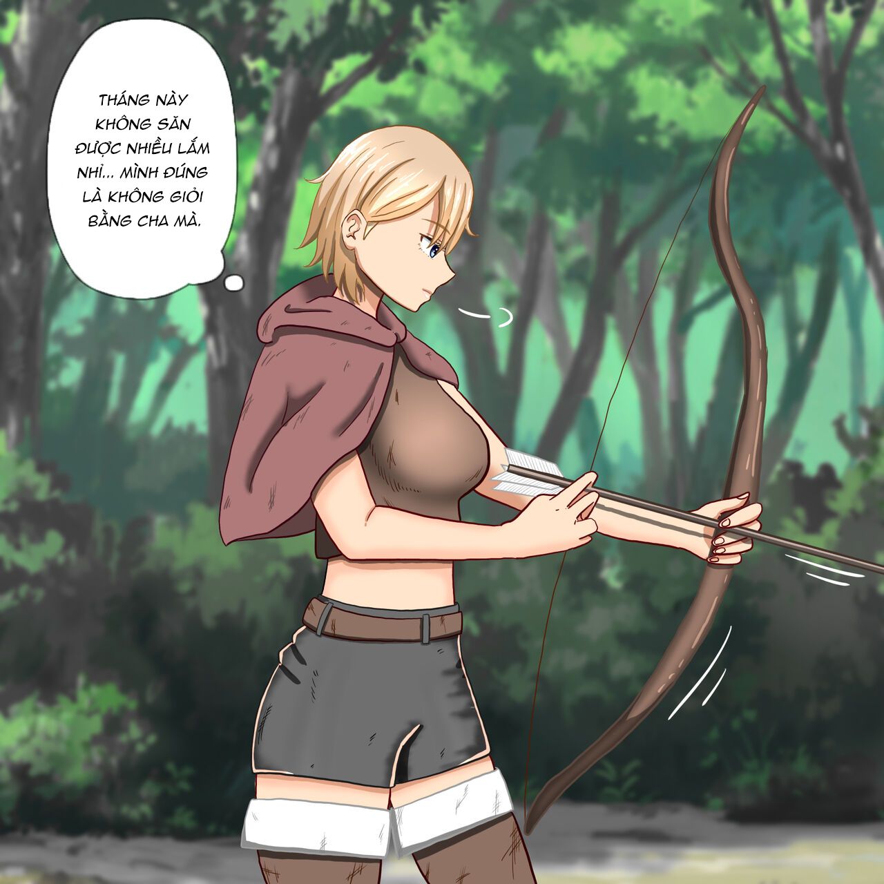 Đọc truyện hentai Cuộc đấu tranh nuôi con của một nữ thợ săn! - Chap 1