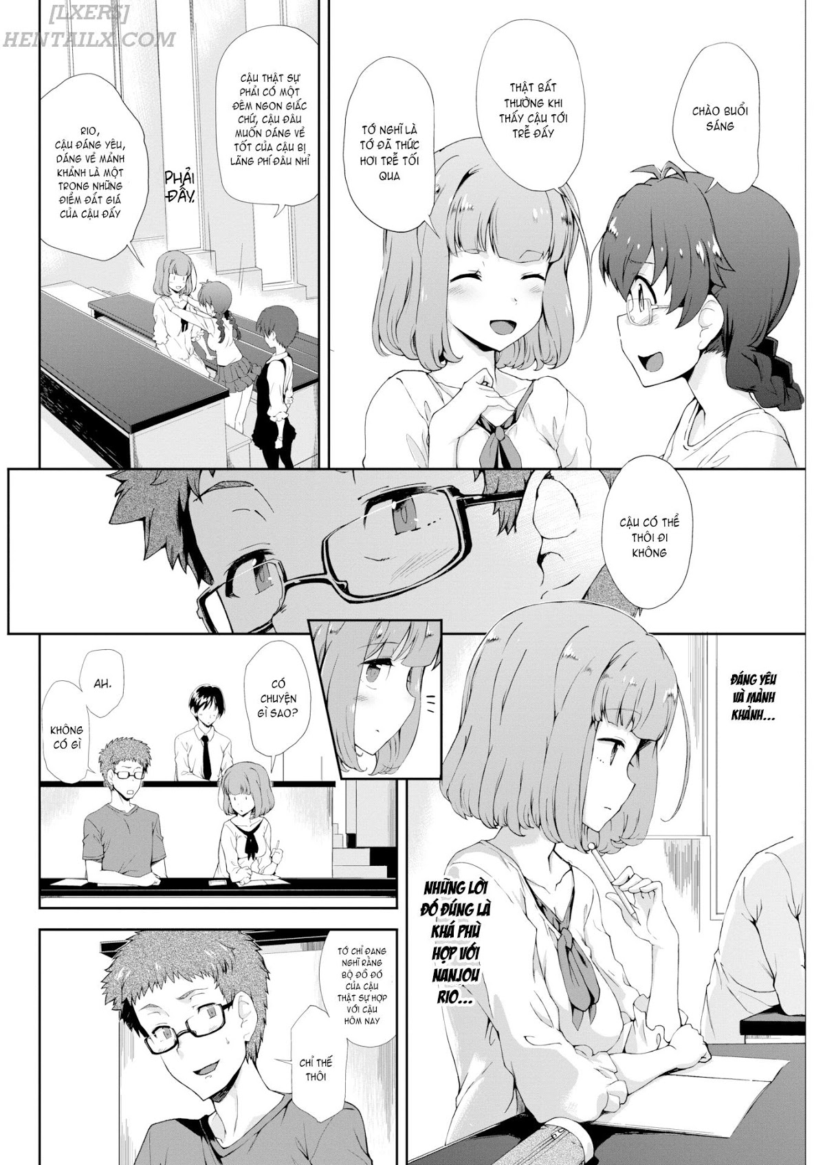 Đọc truyện hentai Mienai Tokoro De - Chap 1: Looking Forward To...