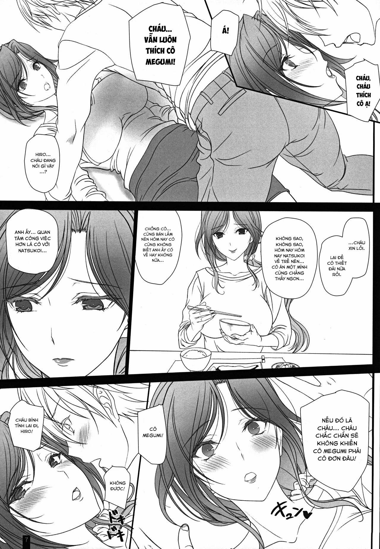 Đọc truyện hentai Otonari-san to no Love Love Ecchi Hitozuma Megumi-san - Oneshot