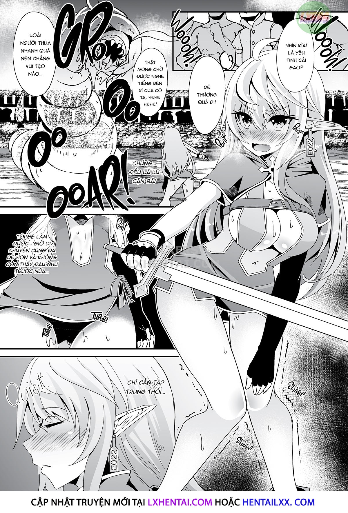 Đọc truyện hentai Nàng Elf chạy trốn - Chap 2