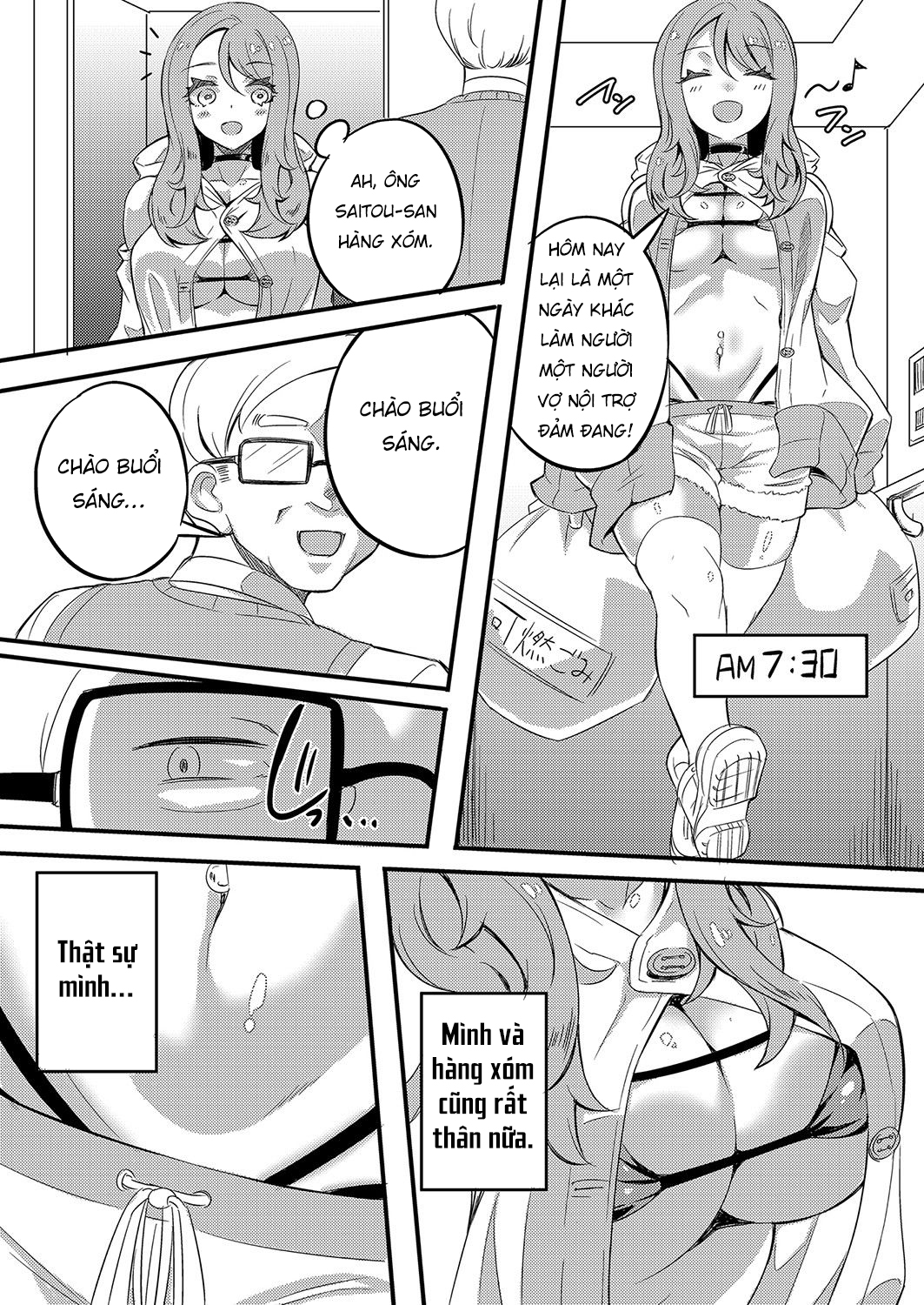 Đọc truyện hentai Một Ngày Của Bà Nội Trợ Trẻ - Oneshot