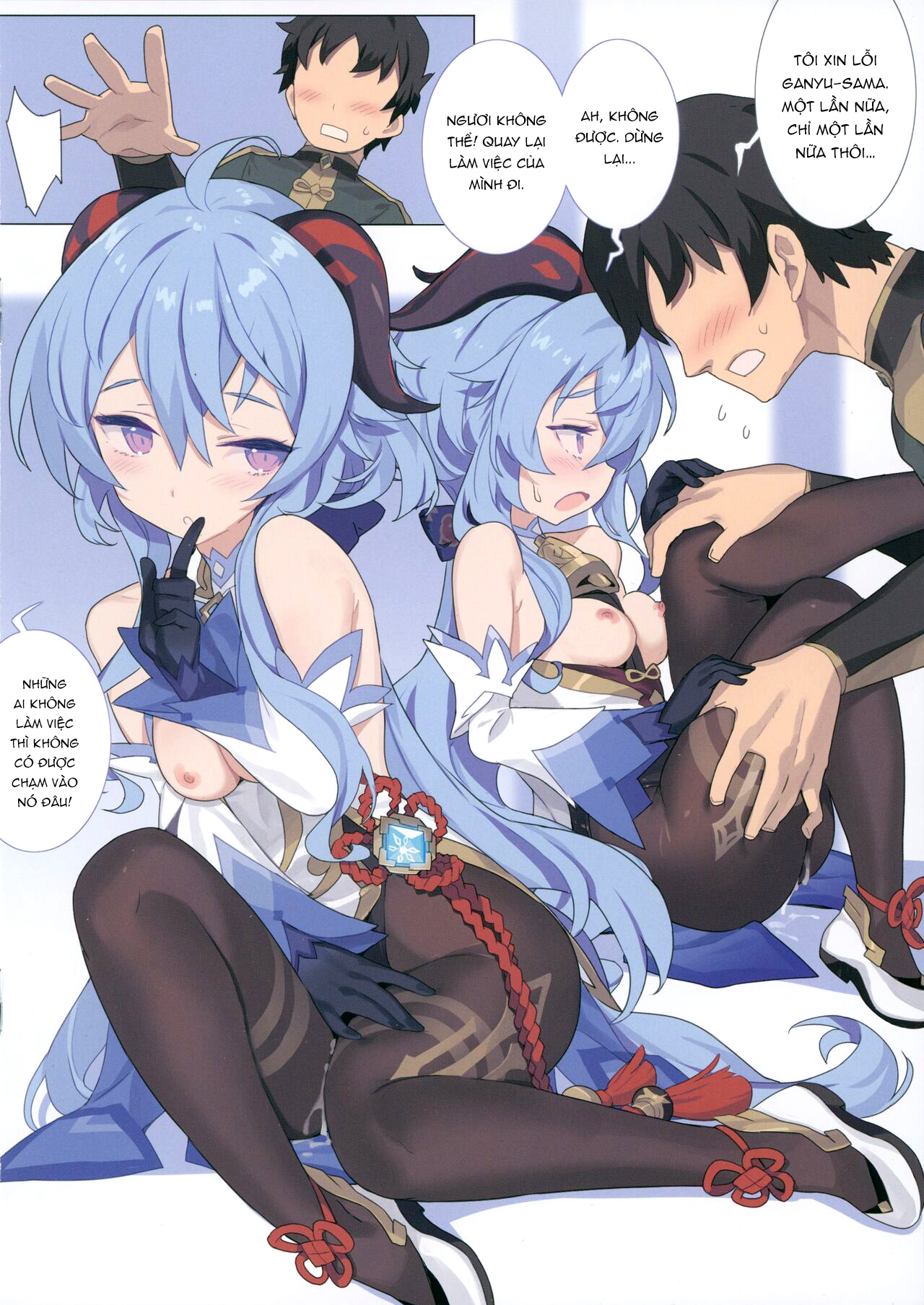 Đọc truyện hentai Ganyu-sama Người tiếp tục công việc - Oneshot