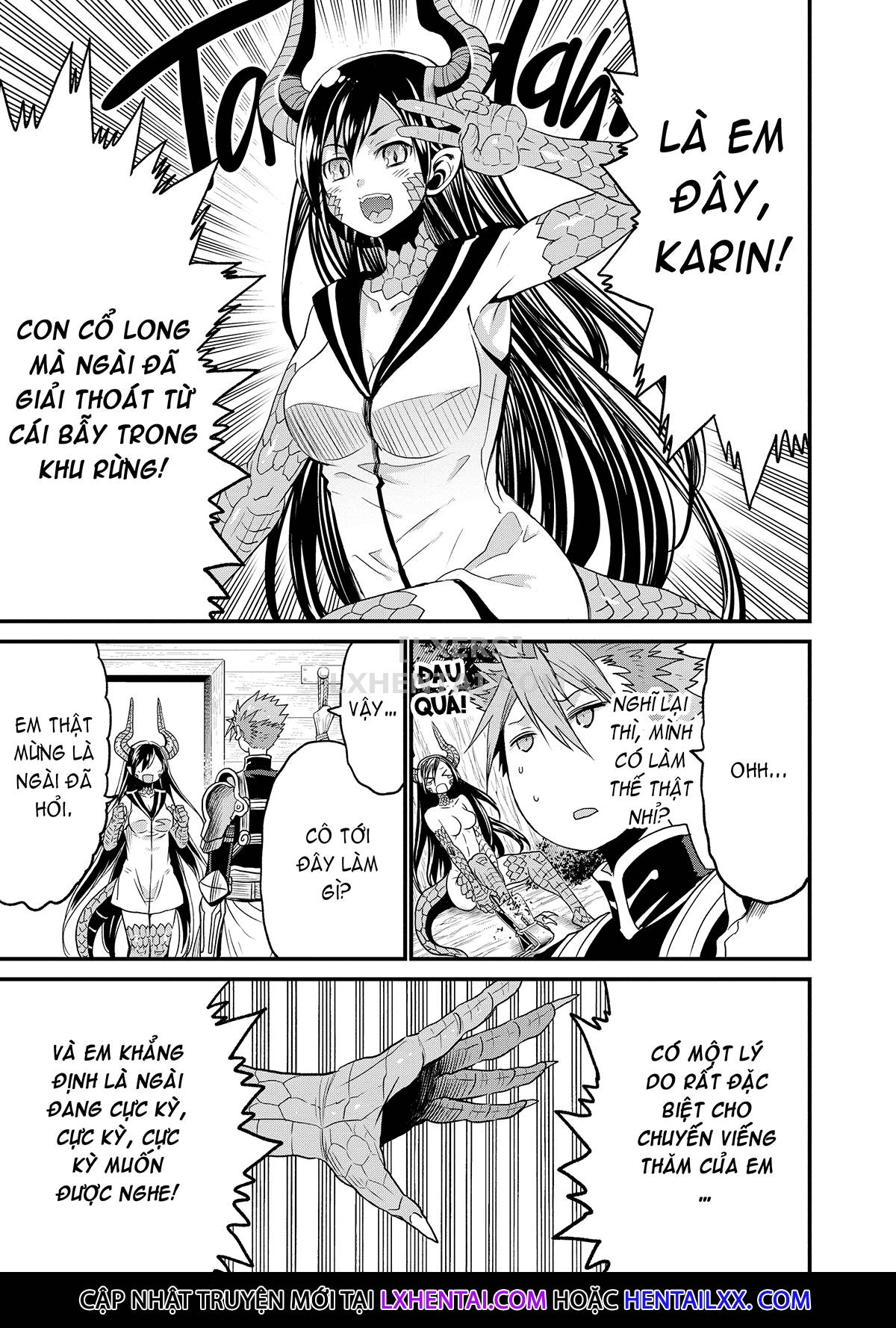 Đọc truyện hentai Monster Girls With a Need for Seed - Chap 3 - A Dragons Debt