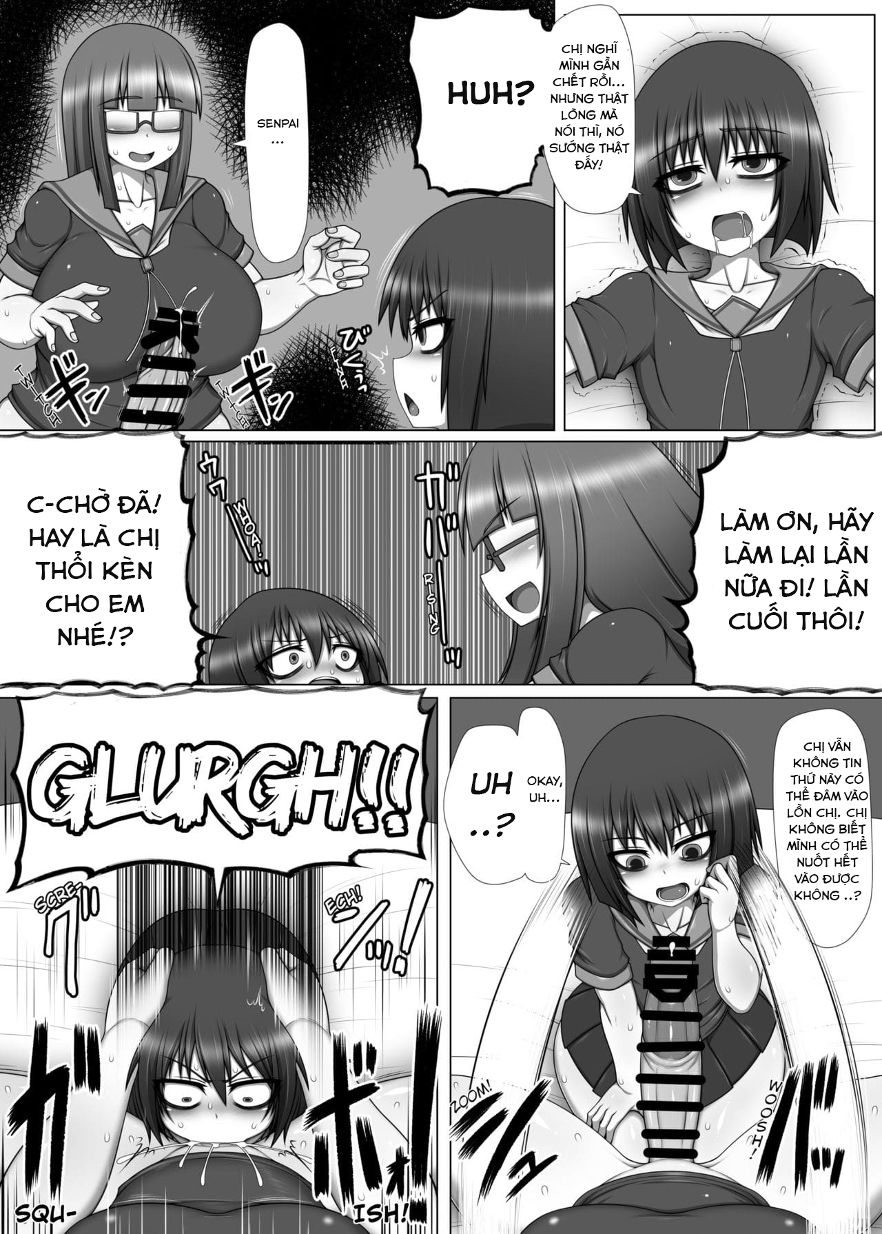 Đọc truyện hentai Bitch Ikka no Imouto ga Futanari Kouhai no Fudeoroshi Shitara Shinikaketa Hanashi. - Oneshot