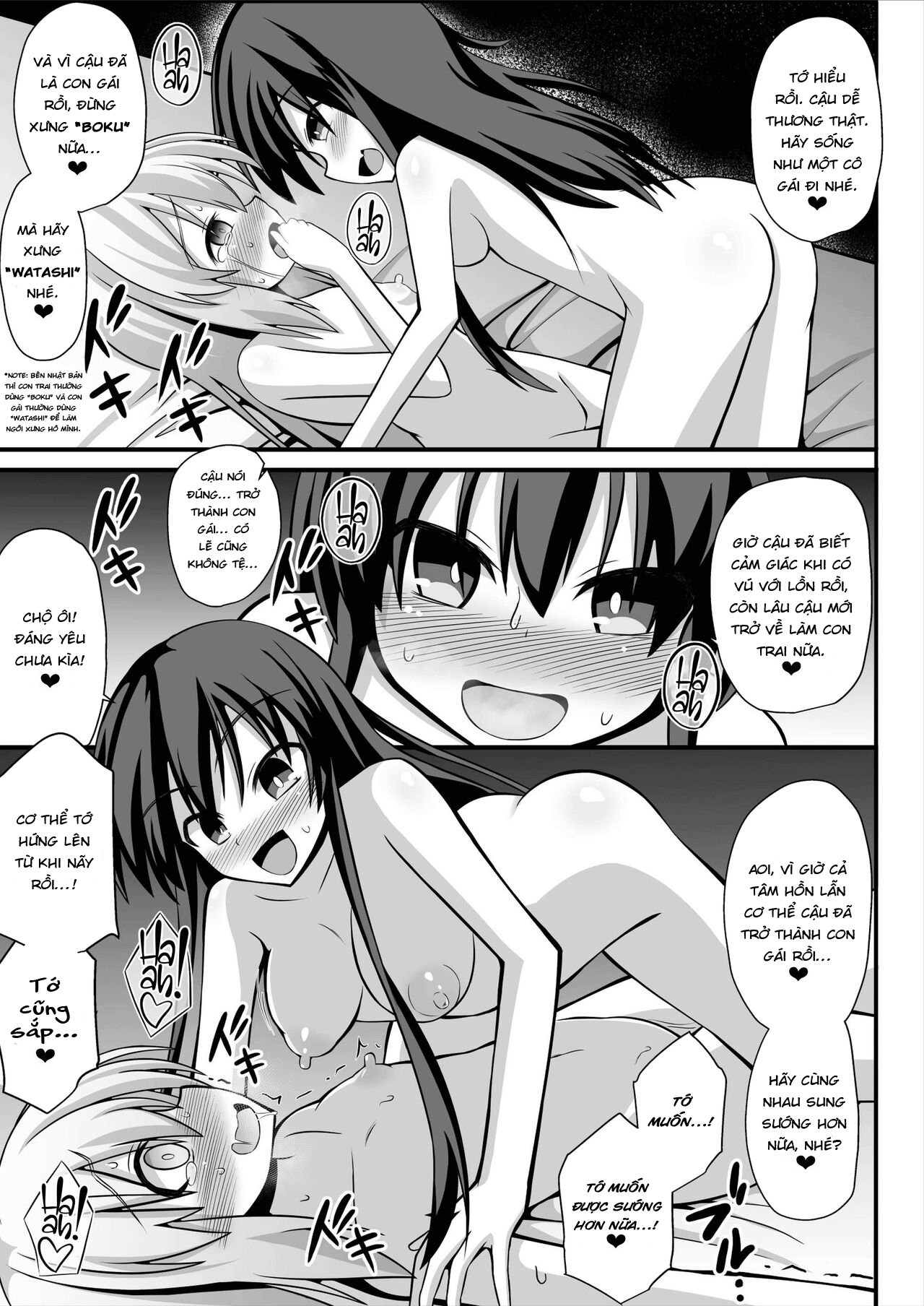 Đọc truyện hentai TS Mesu Ochi ~Onnanoko ni Sarete Love Love Yuri Sex~ - Oneshot