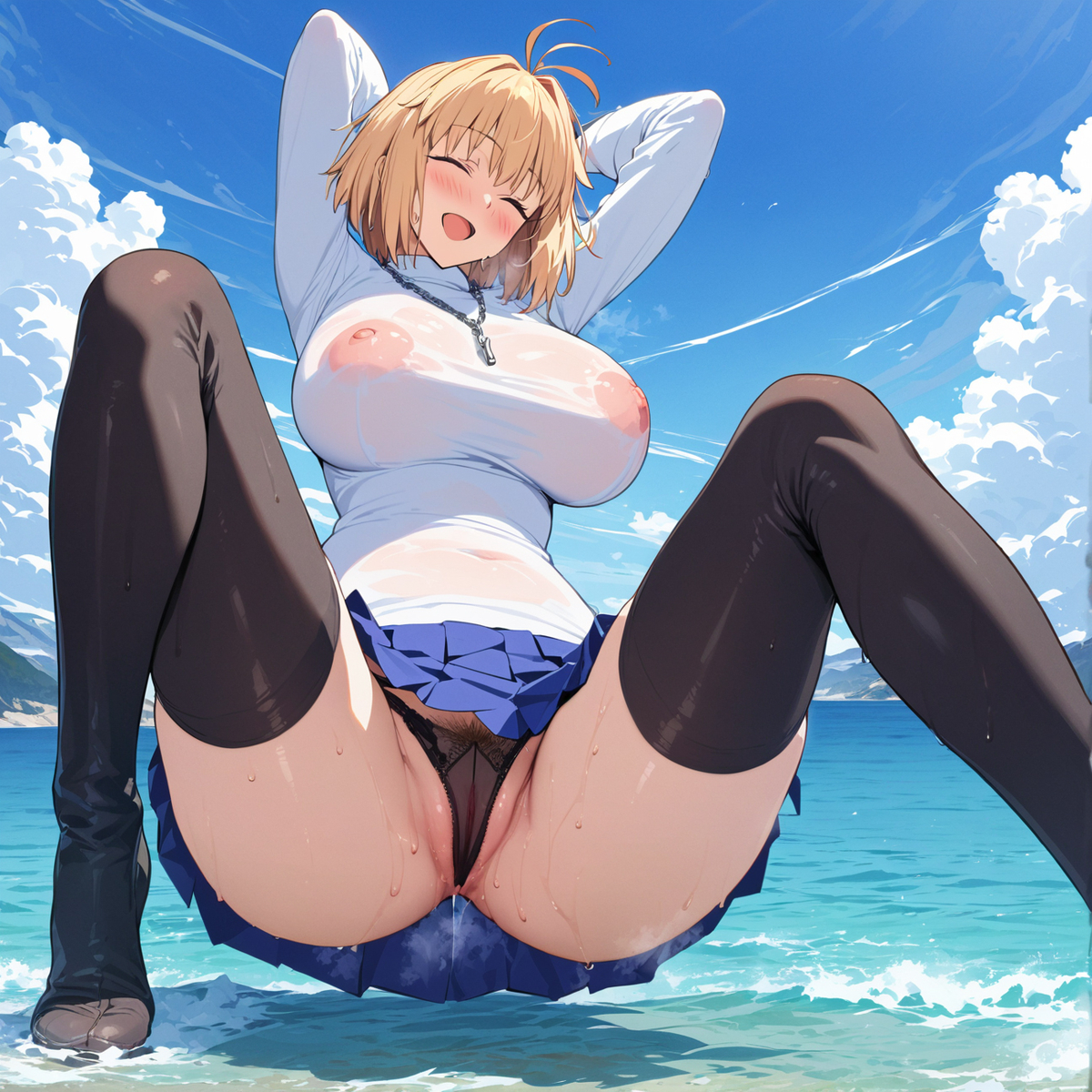 Đọc truyện hentai Tuyển tập Albums Art hentai - Chap 373 - Arcueid erotic squatting gravure