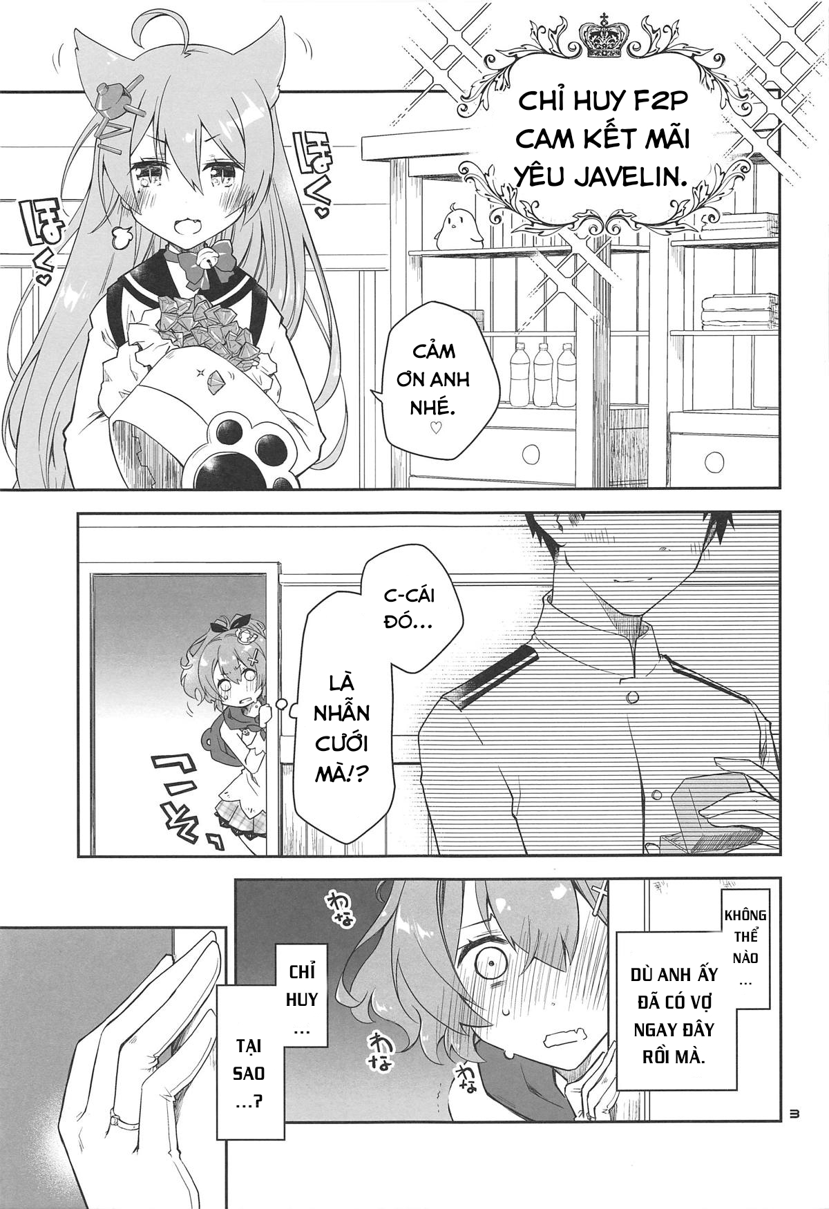 Đọc truyện hentai Mukakin Shikikan wa Javelin ni Eien no Ai o Chikau - Oneshot