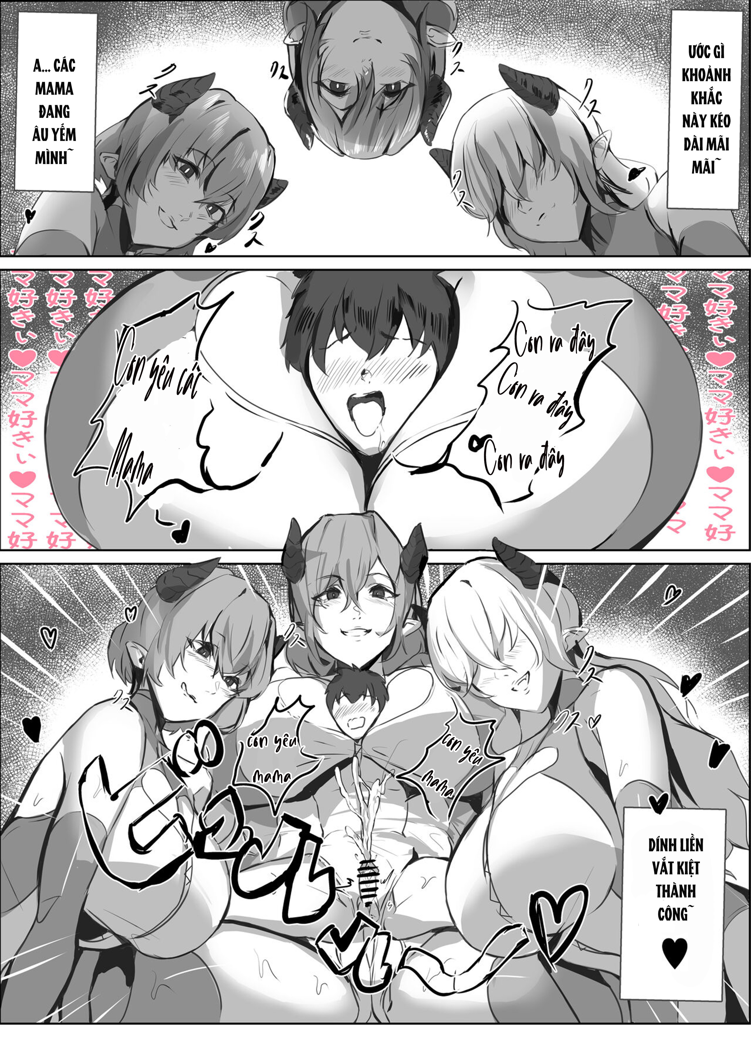 Đọc truyện hentai Micchaku Sakusei Mama Succubus - oneshot