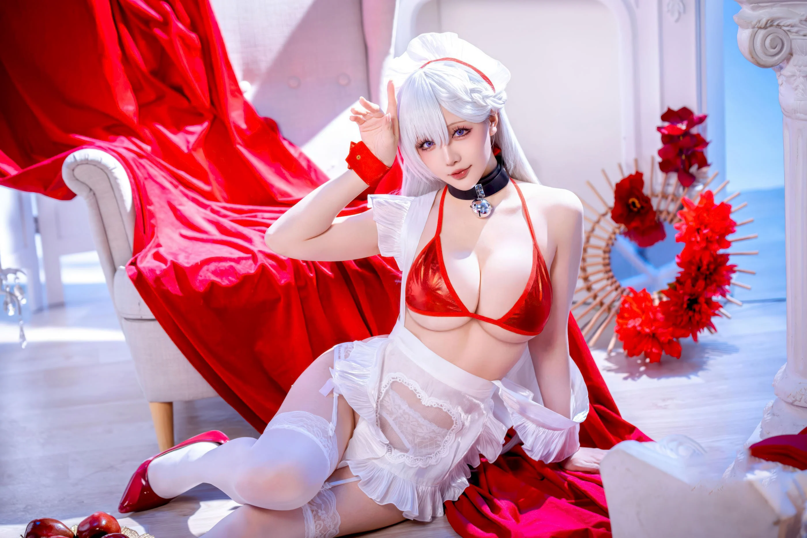 Đọc truyện hentai Tuyển tập Albums siêu phẩm Cosplay - Chap 1434 - Starry Night - (First Half) Azur Lane Belfast