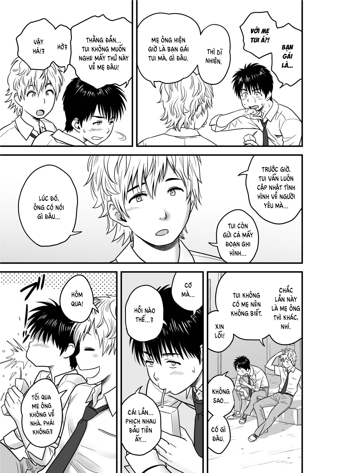 Đọc truyện hentai Vì mẹ tôi trở thành người yêu của bạn tôi - Oneshot