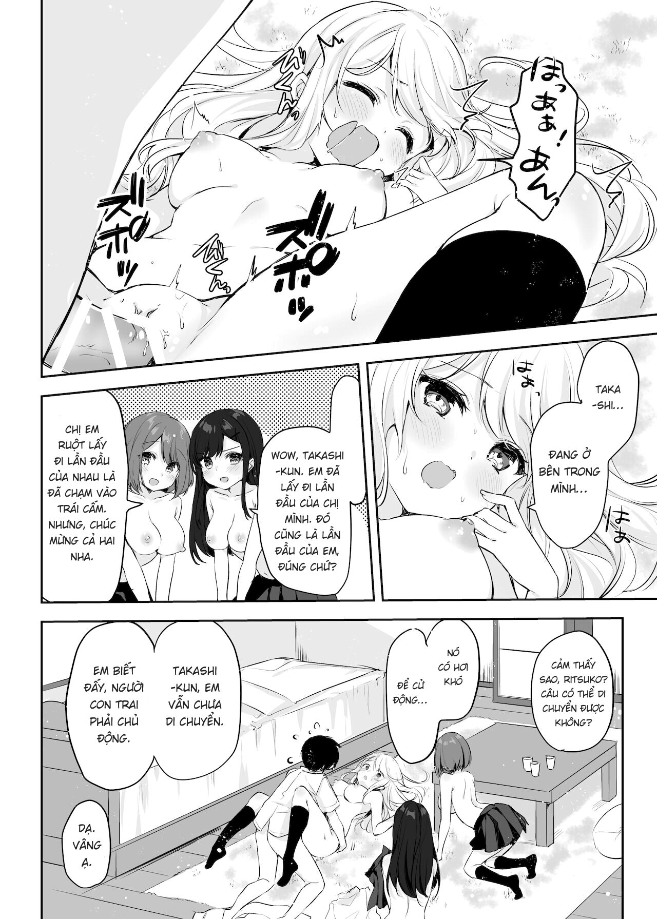 Đọc truyện hentai Họ tỉnh giấc khi tôi đang cố hiếp chị gái và bạn của bà ấy trong khi họ đang ngủ. - Oneshot