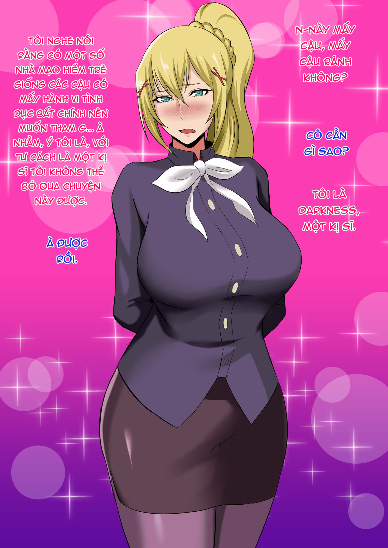 Đọc truyện hentai Cô gái lễ tân và nhà mạo hiểm trẻ. - Oneshot