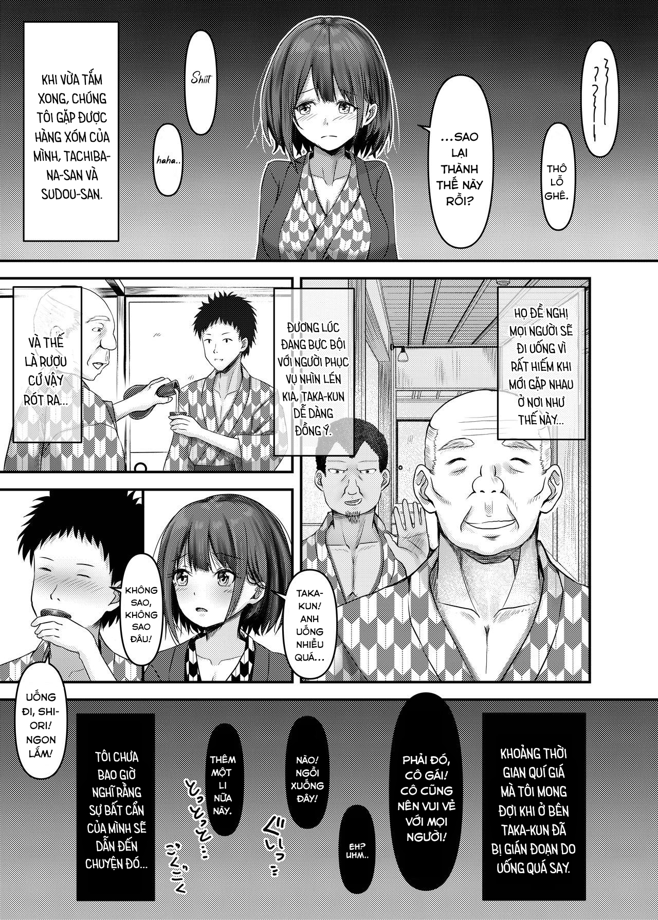 Đọc truyện hentai Hitozuma Shiori ga Onsen Ryokou de NTRta Hi - Oneshot