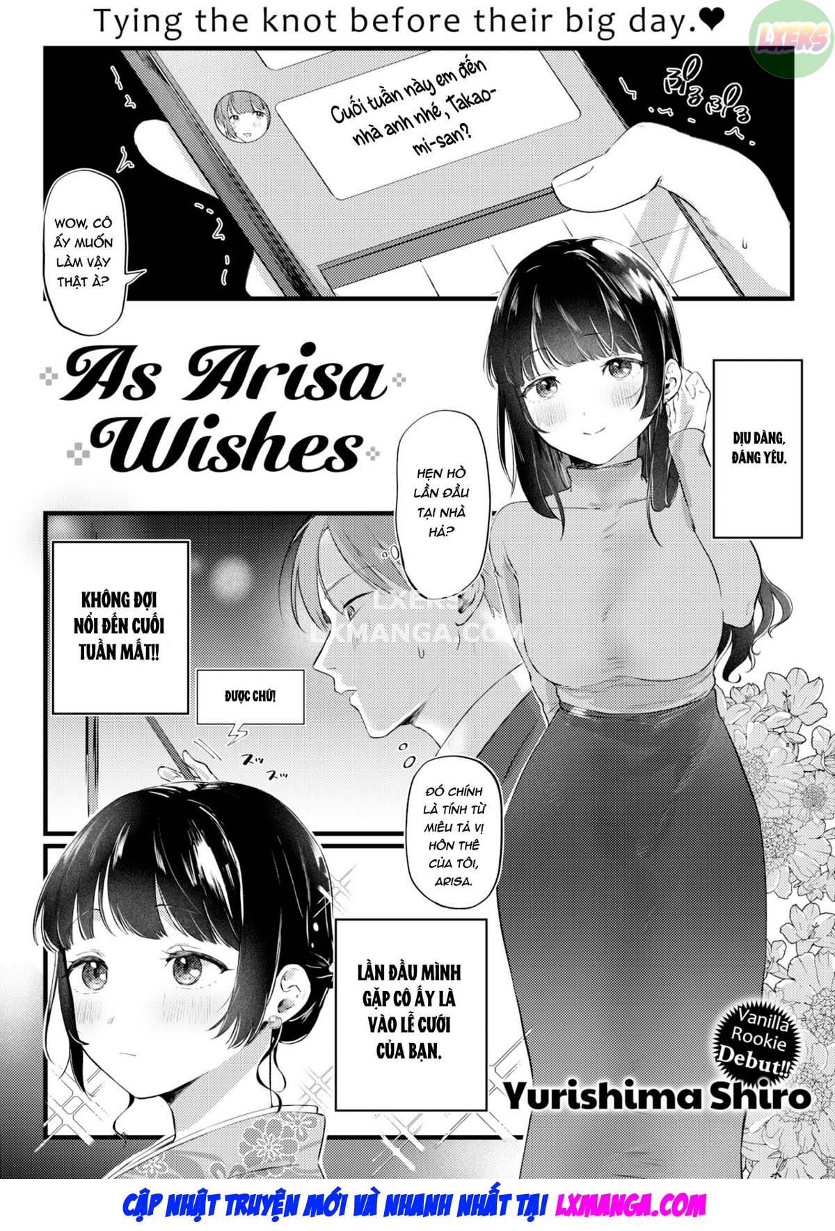 Đọc truyện hentai Lý do của Arisa - Oneshot
