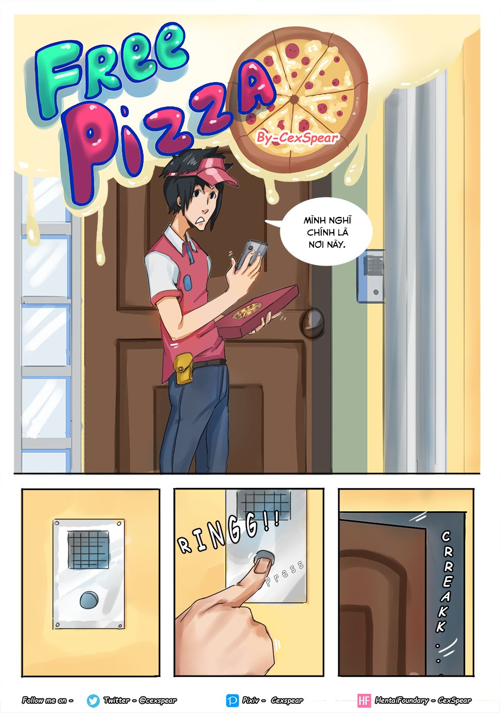 Đọc truyện hentai Free Pizza - Oneshot