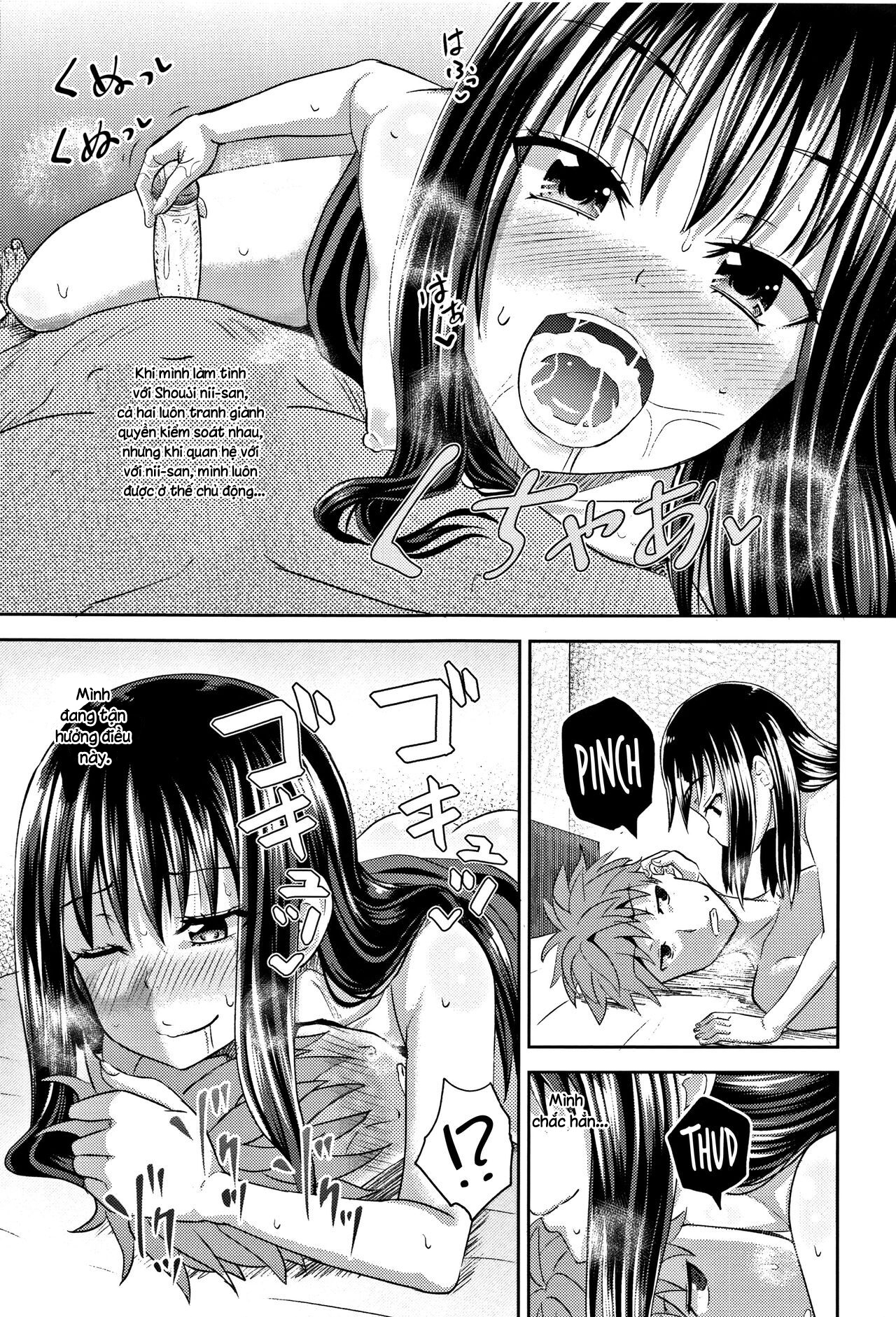 Đọc truyện hentai Nodohame: Imouto Swappi - Chap 2