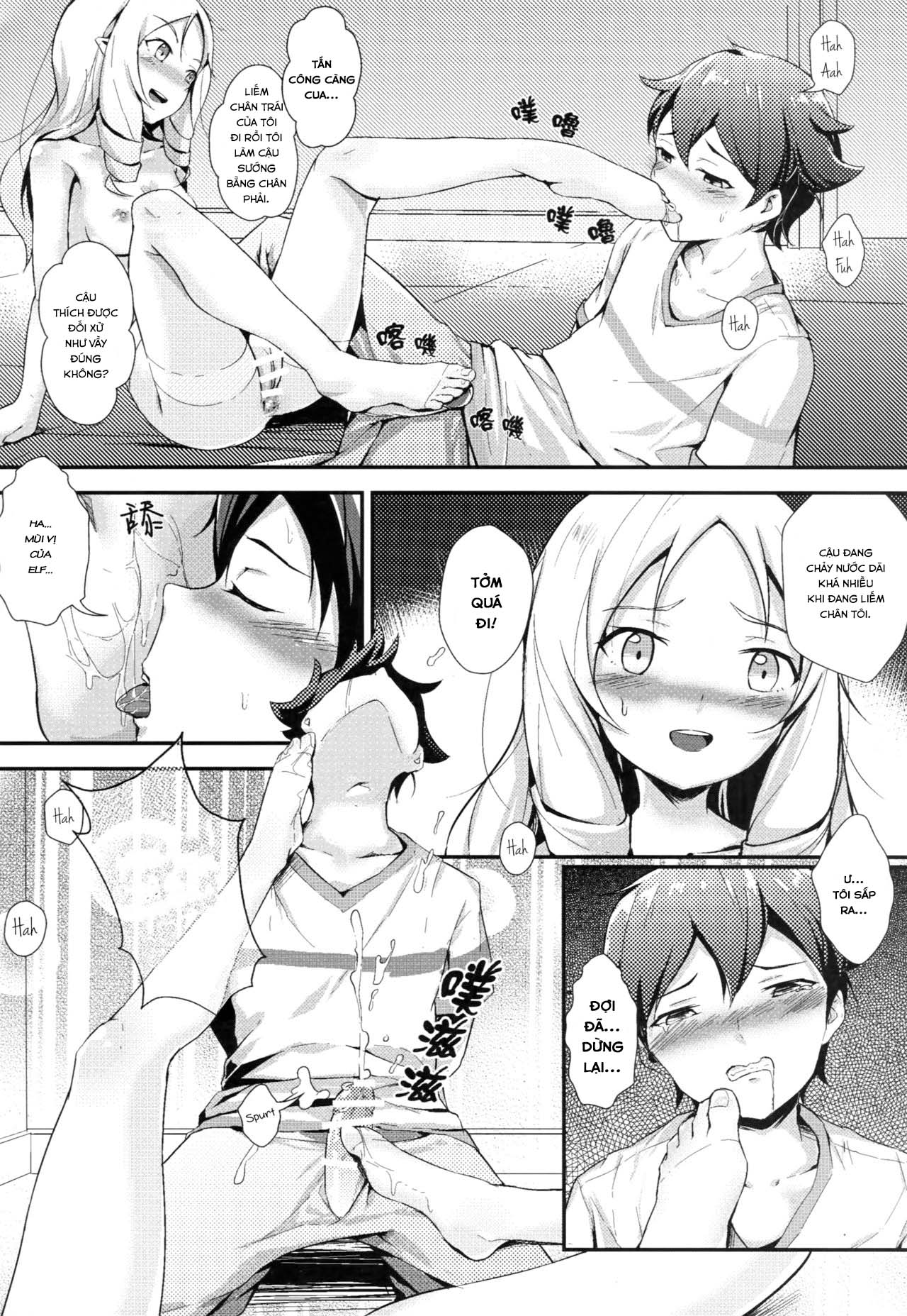 Đọc truyện hentai Yamada Elf và quần tất khiêu gợi (Eromanga Sensei) - Oneshot