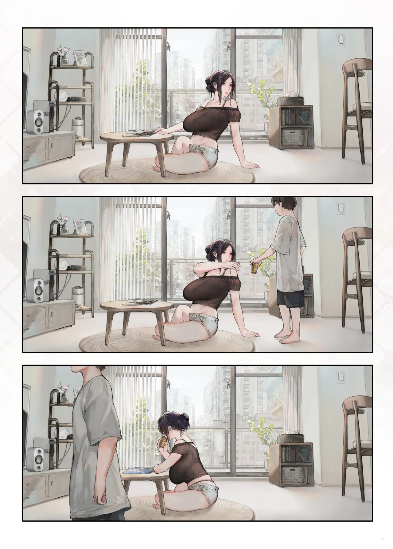 Đọc truyện hentai [COMEX (Zhen Lu)] The neighbor's wife seems bored at home on her day off [Digital] - Oneshot
