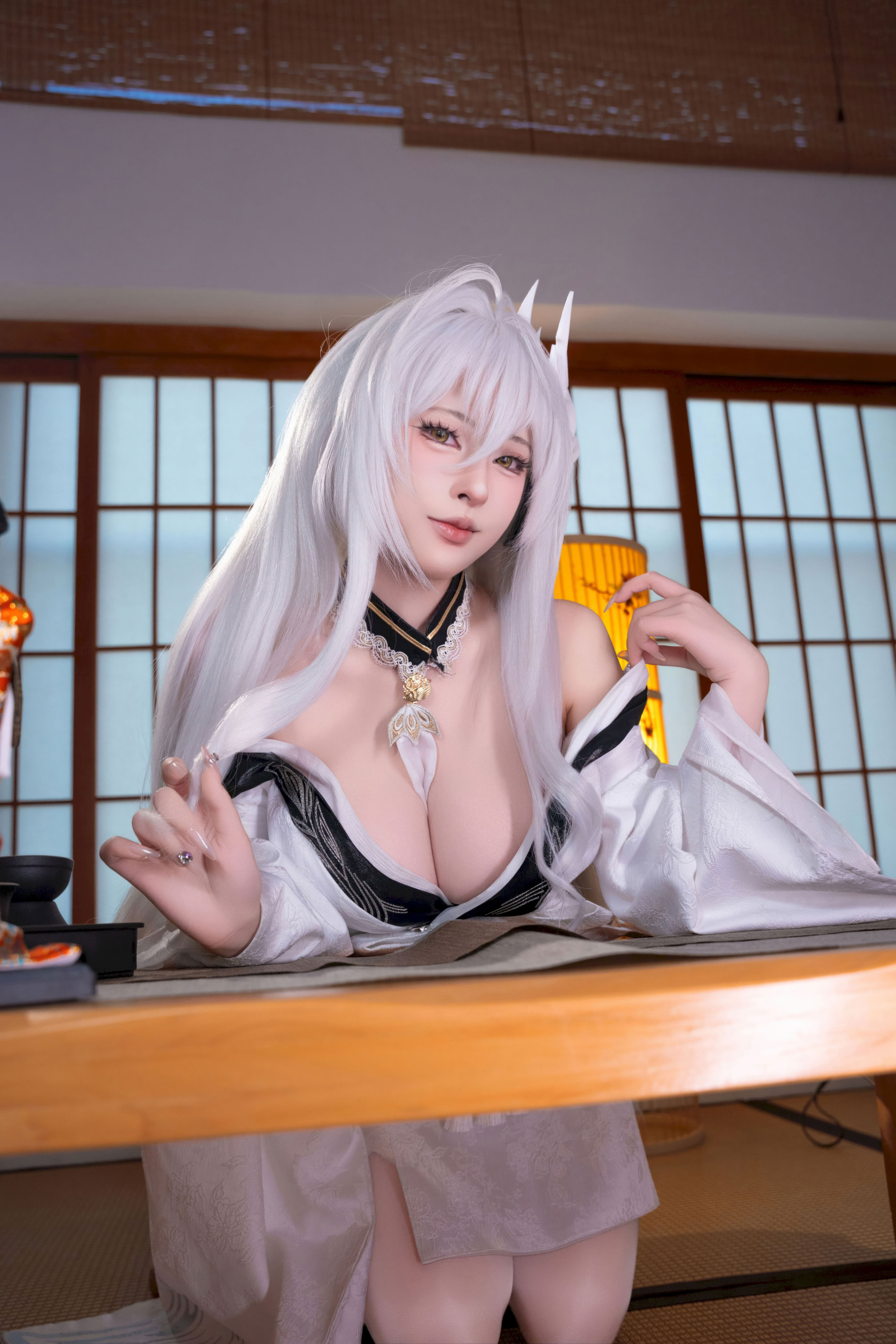 Đọc truyện hentai Tuyển tập Albums siêu phẩm Cosplay - Chap 1429 - Yuno Shimizu - Azur Lane Hakuhou Kimono