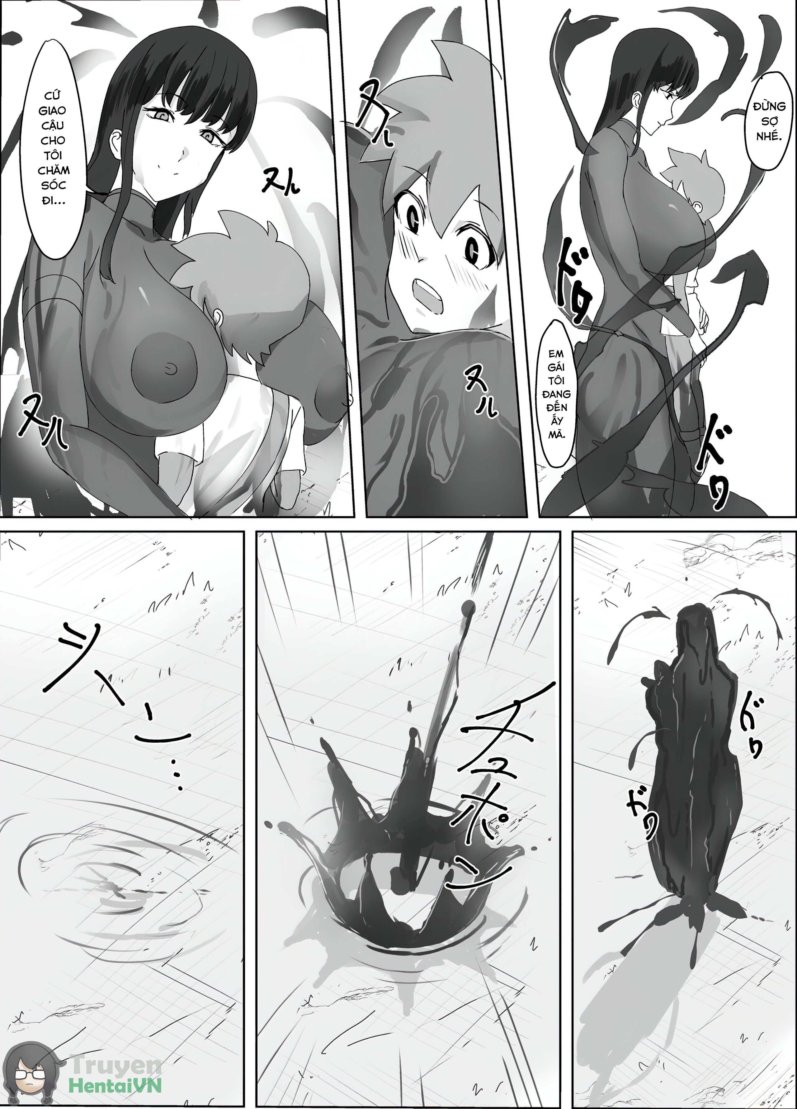 Đọc truyện hentai Kuro Majutsushi no Onee-san ni Kiniirarete Shiborareru Hanashi - oneshot