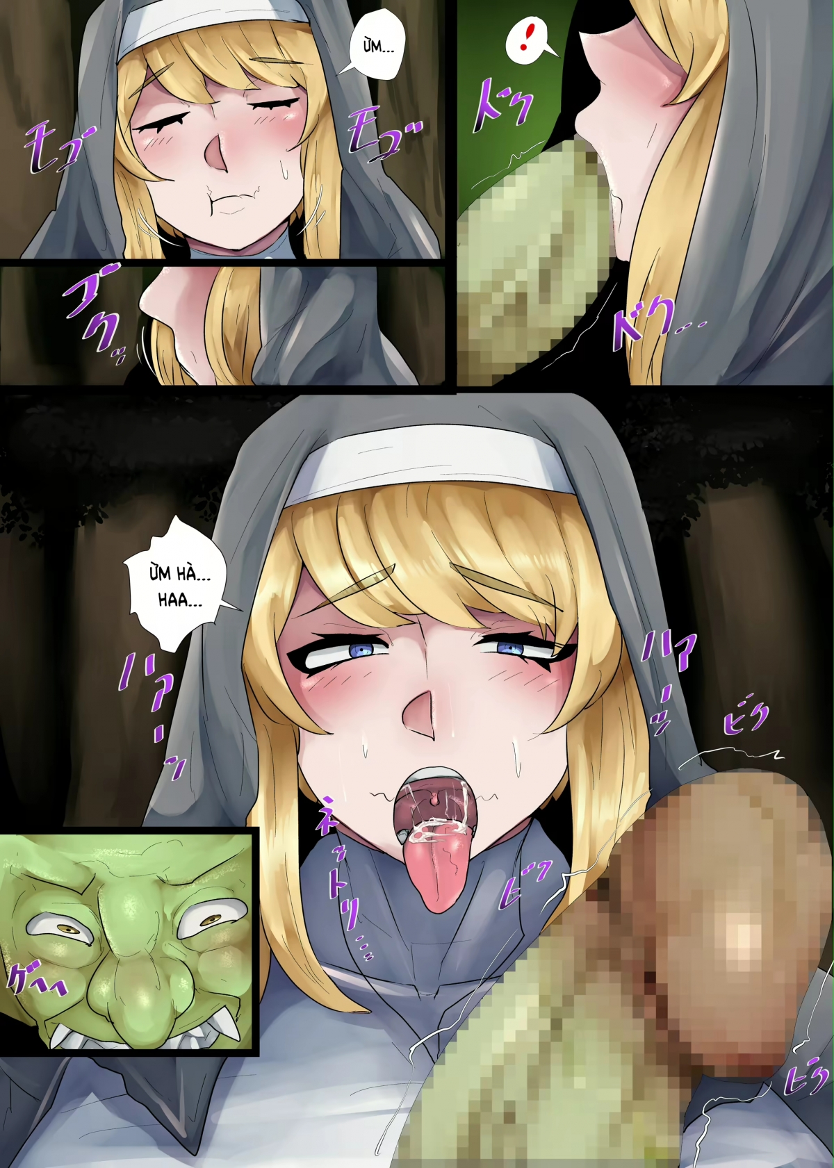 Đọc truyện hentai Nàng sơ bưởi to và Goblin buồi khủng - Oneshot