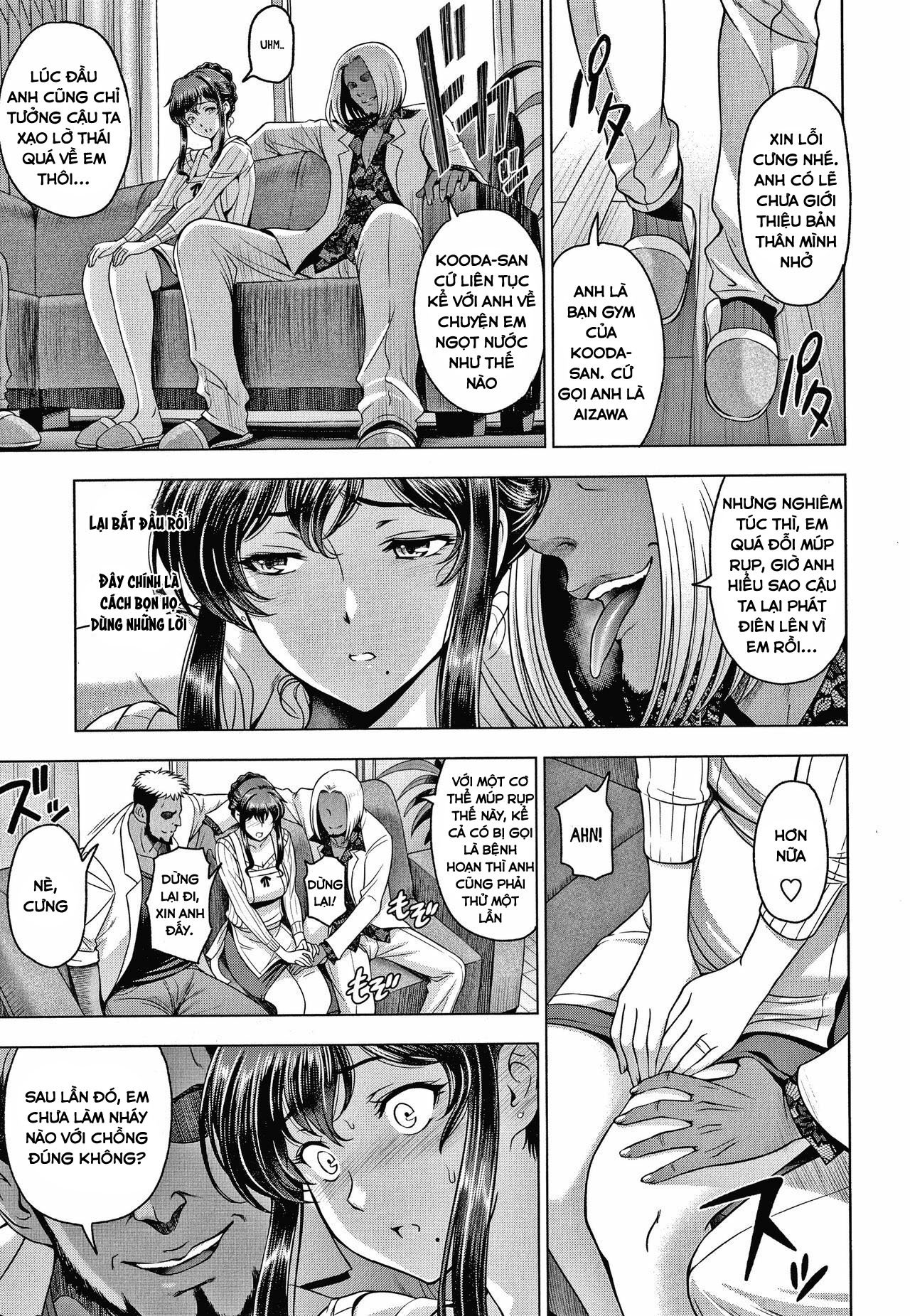 Đọc truyện hentai Bạo dâm người phụ nữ xinh đẹp ướt át đã lập gia đình Netorare-Siu phẩm - Chap 2