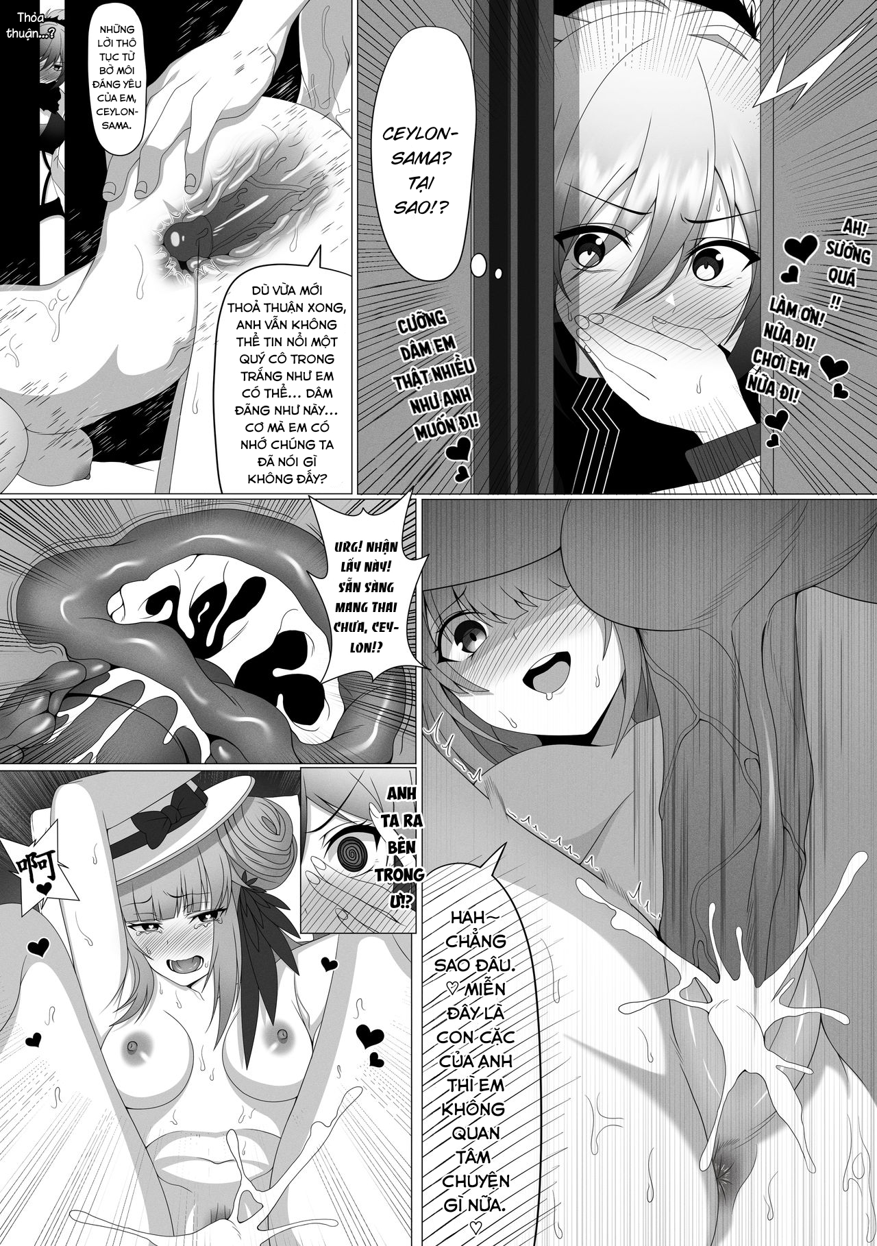 Đọc truyện hentai Doctor×Ceylon×Schwarz (Arknights) - Oneshot