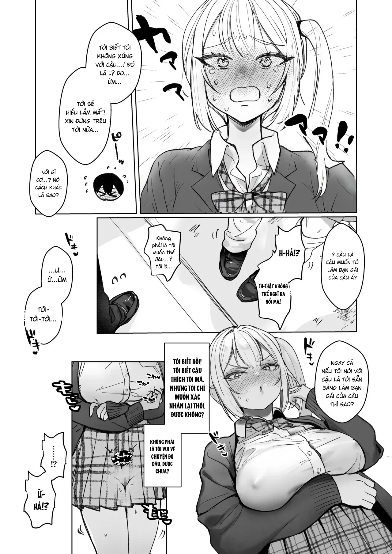 Đọc truyện hentai Ryou Kataomoi ga Minoranai Gyaru-san wa Iramura Chikunii ga Tomaranai! - Oneshot