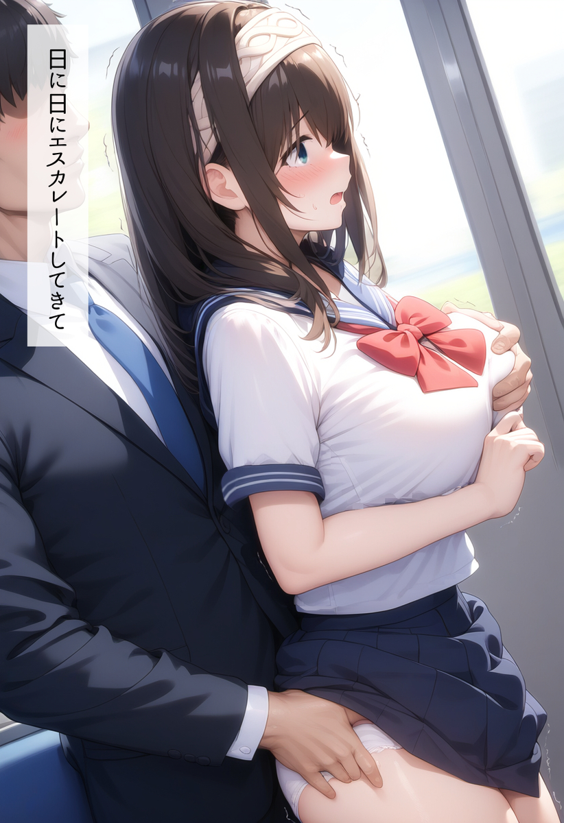 Đọc truyện hentai Tuyển tập Albums Art hentai - Chap 375 - JK Fumika gets molested and gang-raped on the train
