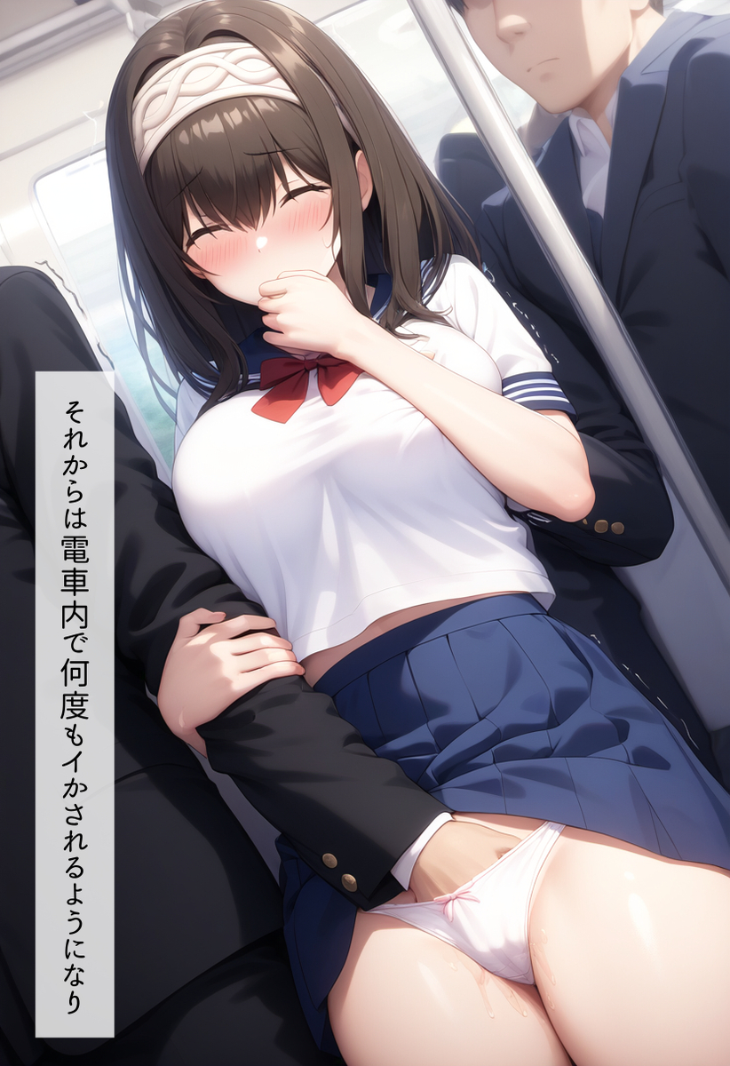 Đọc truyện hentai Tuyển tập Albums Art hentai - Chap 375 - JK Fumika gets molested and gang-raped on the train