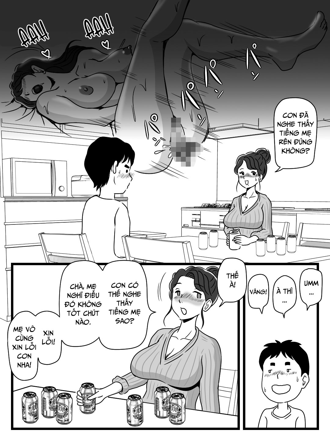 Đọc truyện hentai Beer o Nomu to Inran ni Naru Kaa-san to Yareta Hanashi - Oneshot