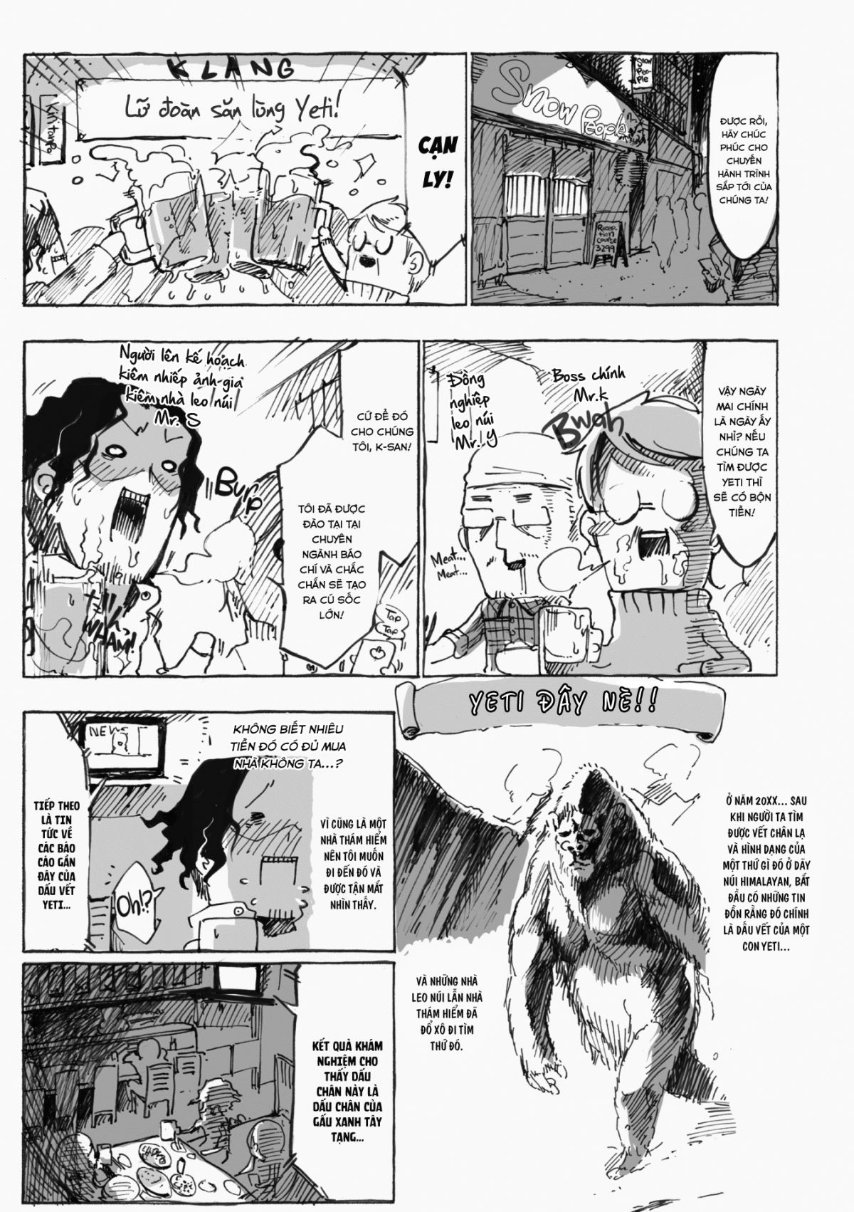 Đọc truyện hentai Truy Tìm Yeti - Oneshot