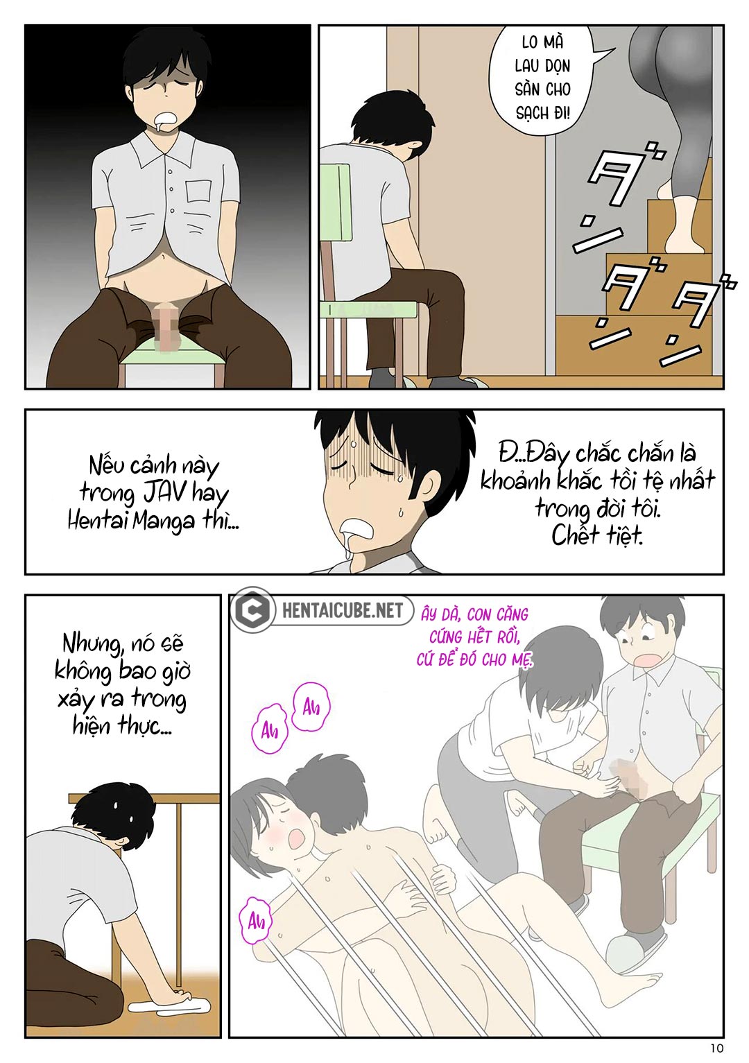 Đọc truyện hentai Bị mẹ phát hiện đang rình trộm thủ dâm - Chap 1