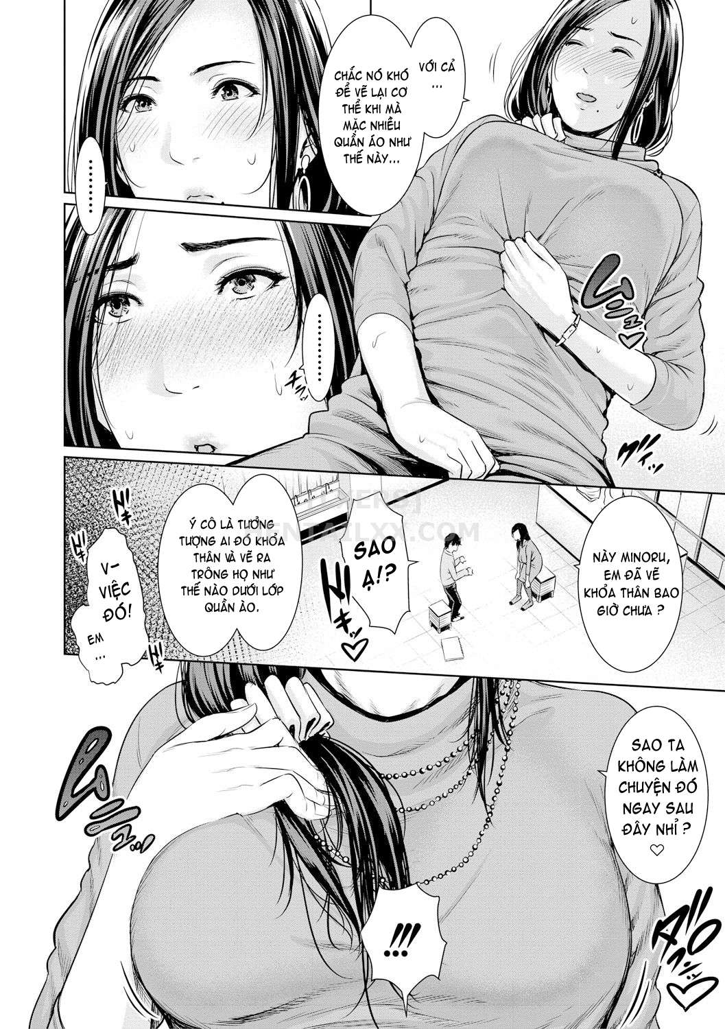 Đọc truyện hentai Sensei wa Seiyoku o Osaerarenai - Chap 1 - Let me Sketch you!