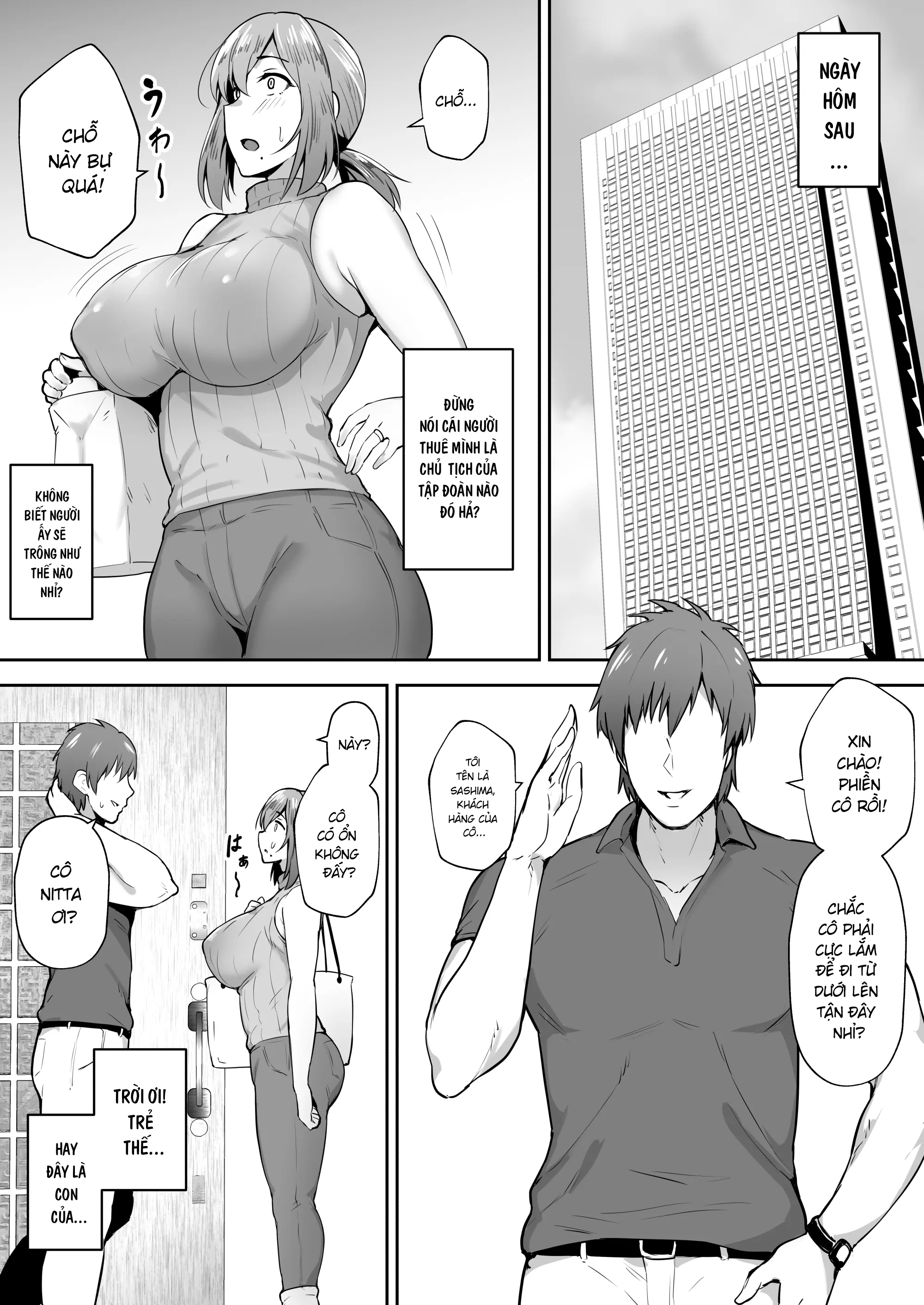 Đọc truyện hentai Vợ ngực bự Yoko - Làm bảo mẫu cho một cậu trai ở chung cư - Chap 1