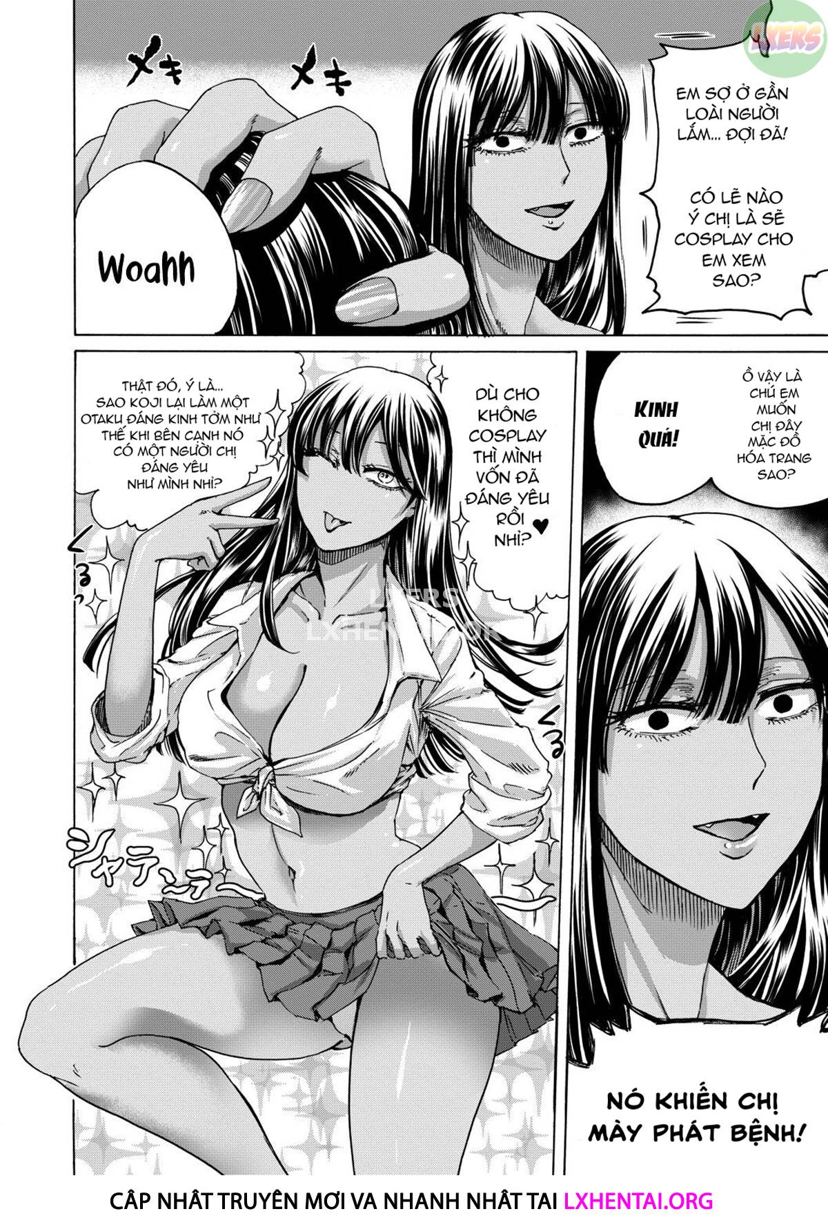 Đọc truyện hentai Cái lỗ thân mật của chị gái và anh trai - Chap 3