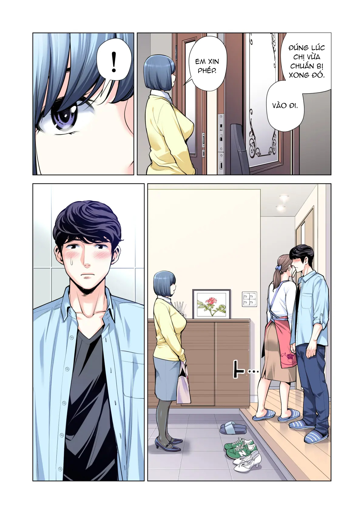 Đọc truyện hentai Bà chị có chồng ở tổ dân phố rất gợi tình 3: Bữa ăn của người có chồng - Oneshot