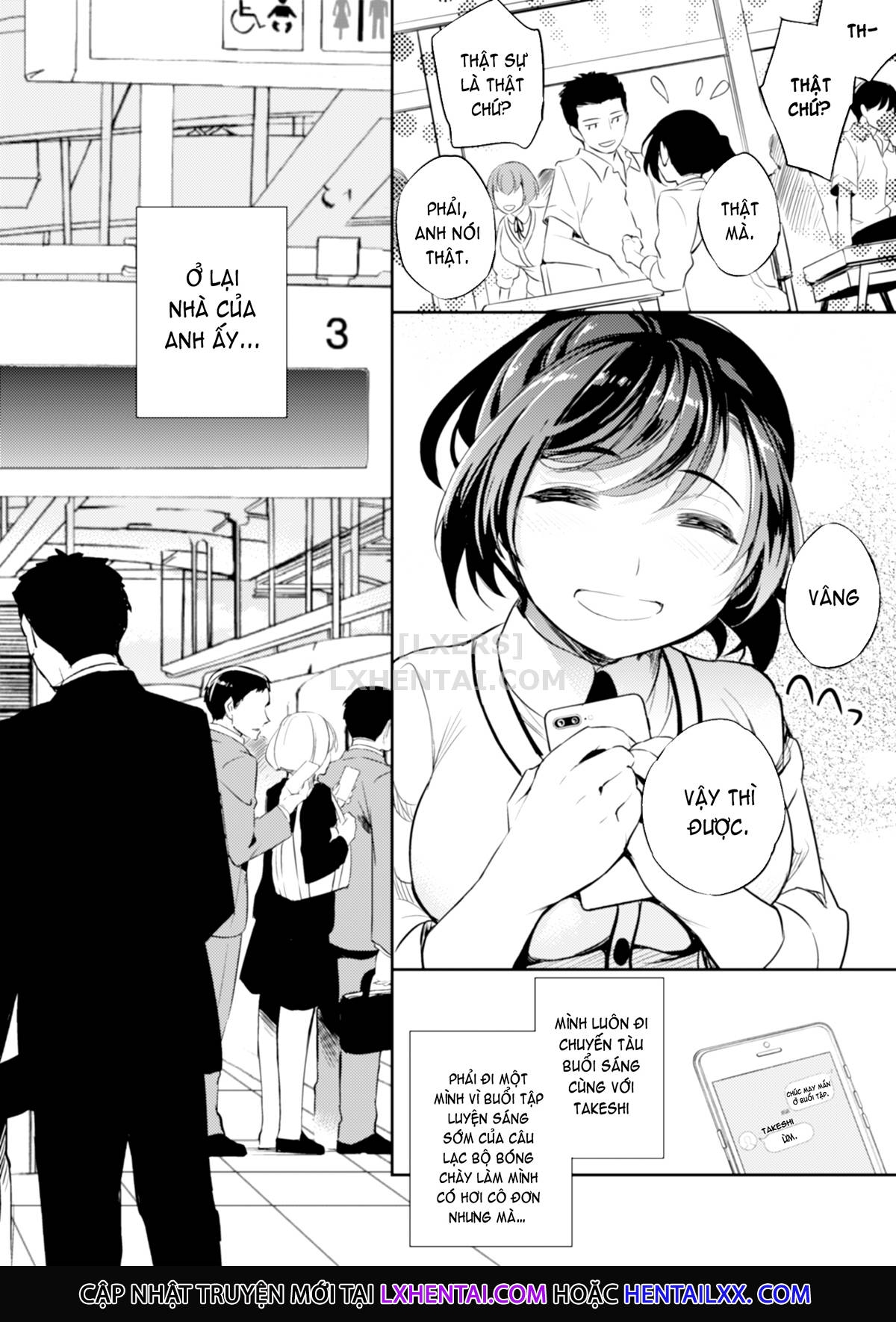 Đọc truyện hentai Sayuri - Kareshi to Hatsu H Mokuzen ni Chikan ni NTR-reta Shoujo - Chap 1