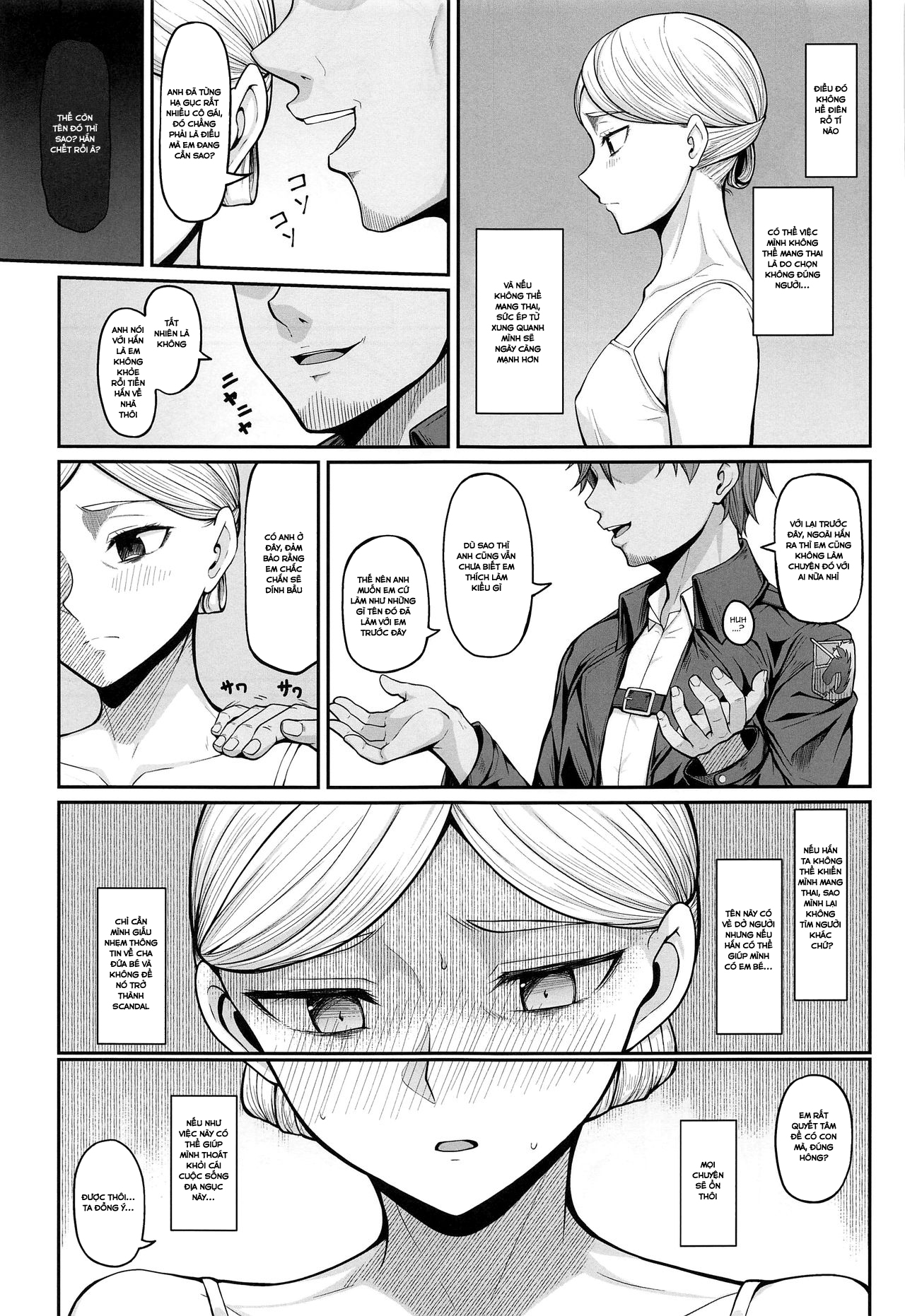 Đọc truyện hentai Kairaku Ochi shita Botebara Joou Historia (Shingeki no Kyojin) - Oneshot