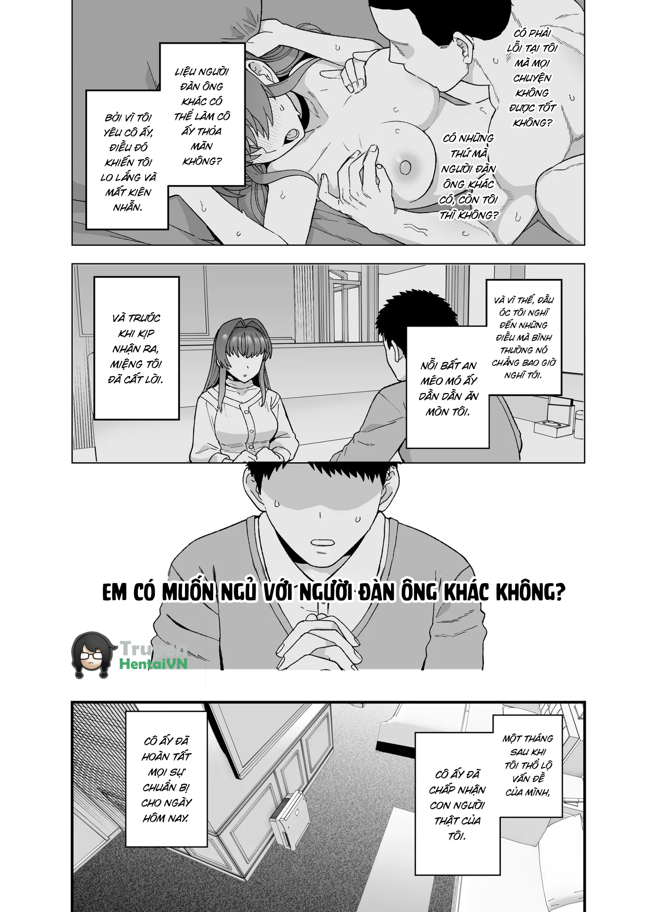 Đọc truyện hentai Netorase Trial Boku no Tame ni Neru Kanojo - Oneshot